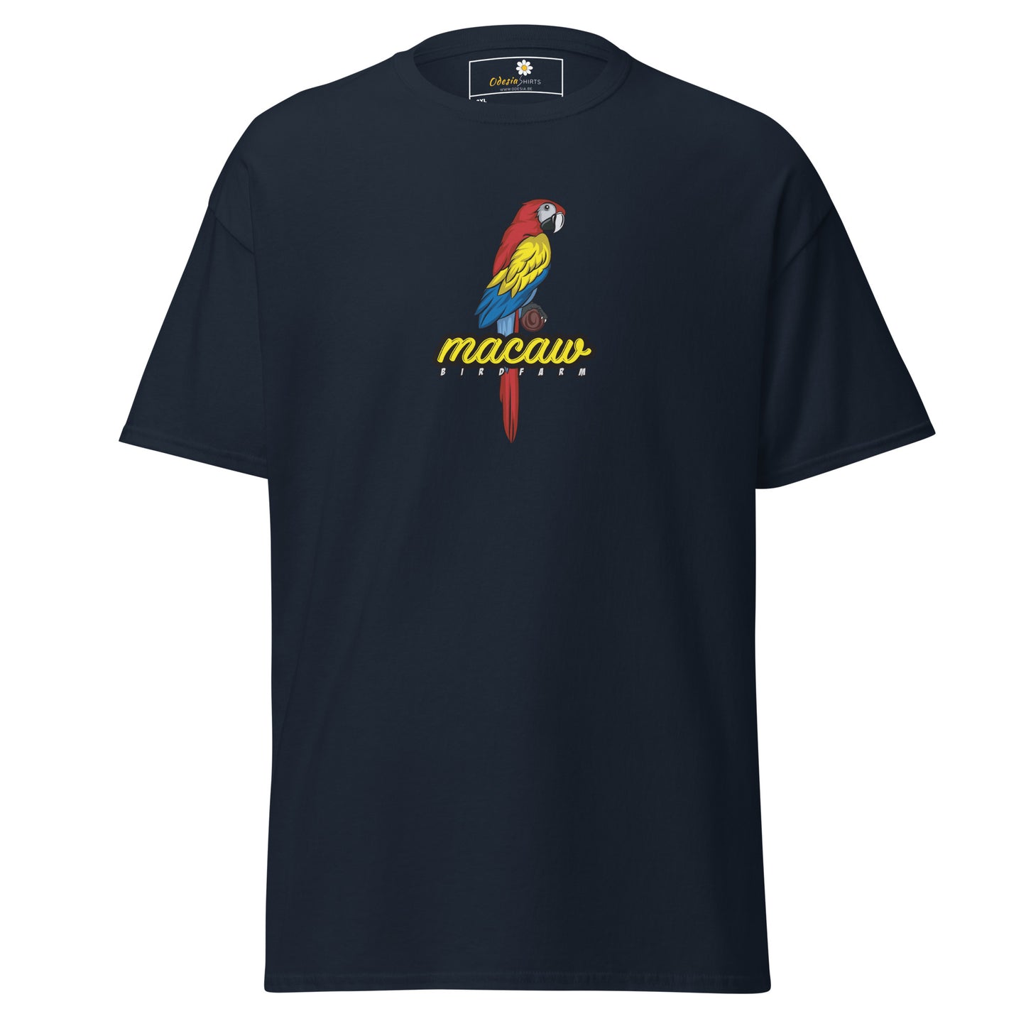 Heren klassiek t-shirt - WILDLIFE MACAW - GROOT