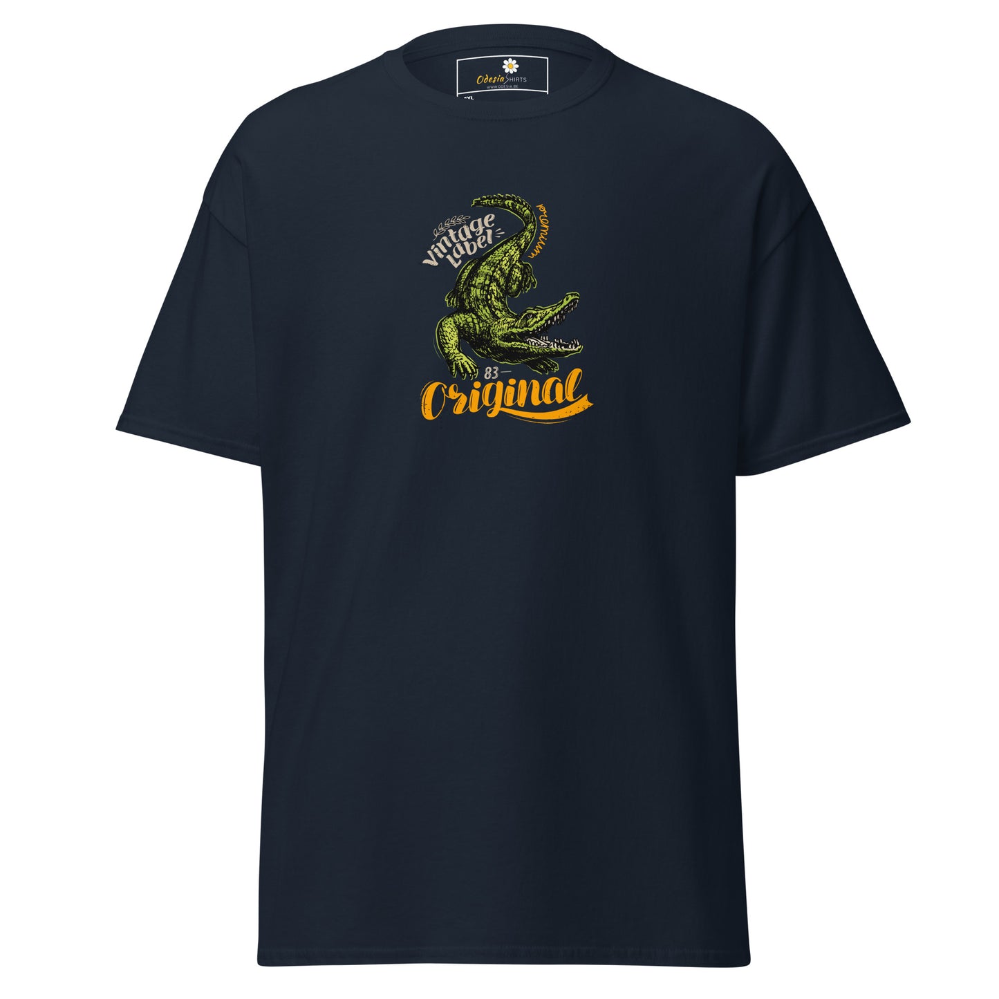 Heren klassiek t-shirt - WILDLIFE CROCODILE - GROOT