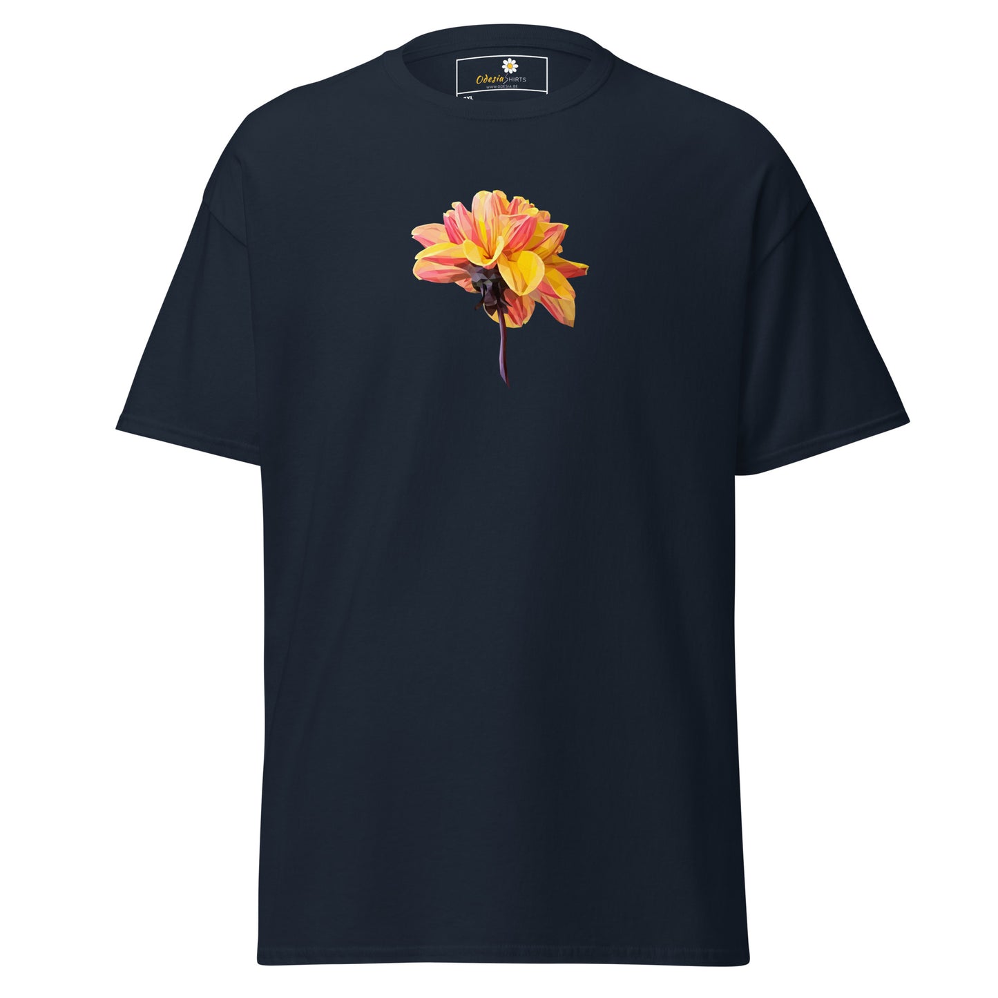 Unisex classic t-shirt - NATURE RED YELLOW FLOWERS - BIG