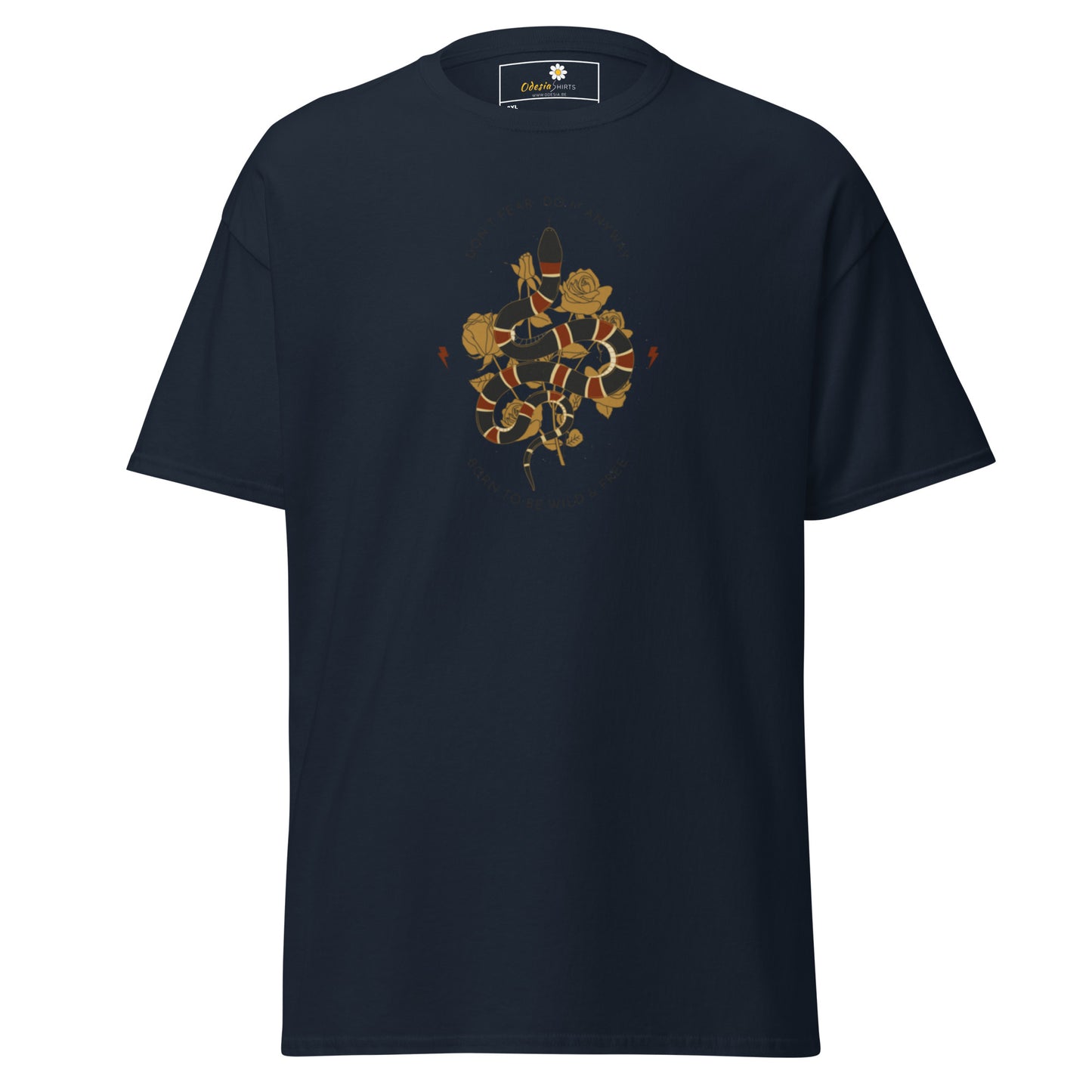 Klassiek heren t-shirt - WILDLIFE SNAKE TO BE WILD - GROOT