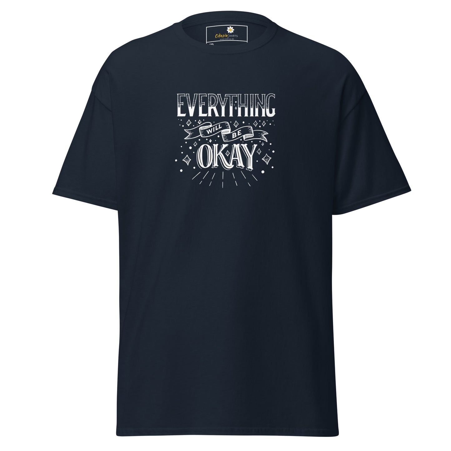 T-shirt classique pour homme - TEXT TOUT VA BIEN ÊTRE - GRAND