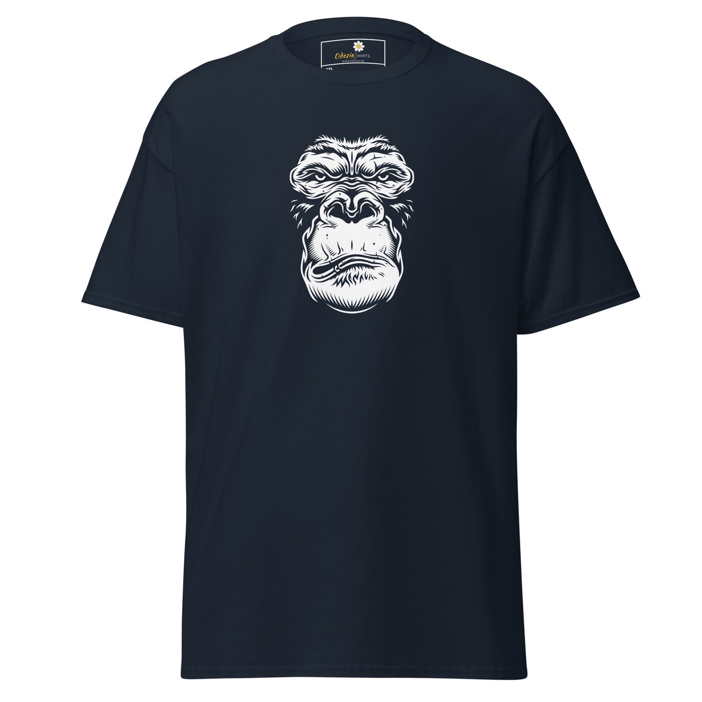 T-shirt classique pour homme - WILDLIFE GORILLA FACE - GRAND