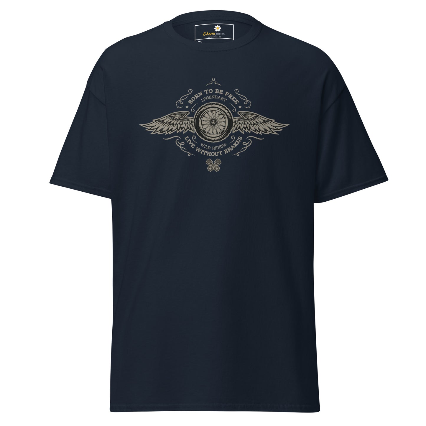 T-shirt classique homme - VINTAGE BORN TO BE FREE - GRAND