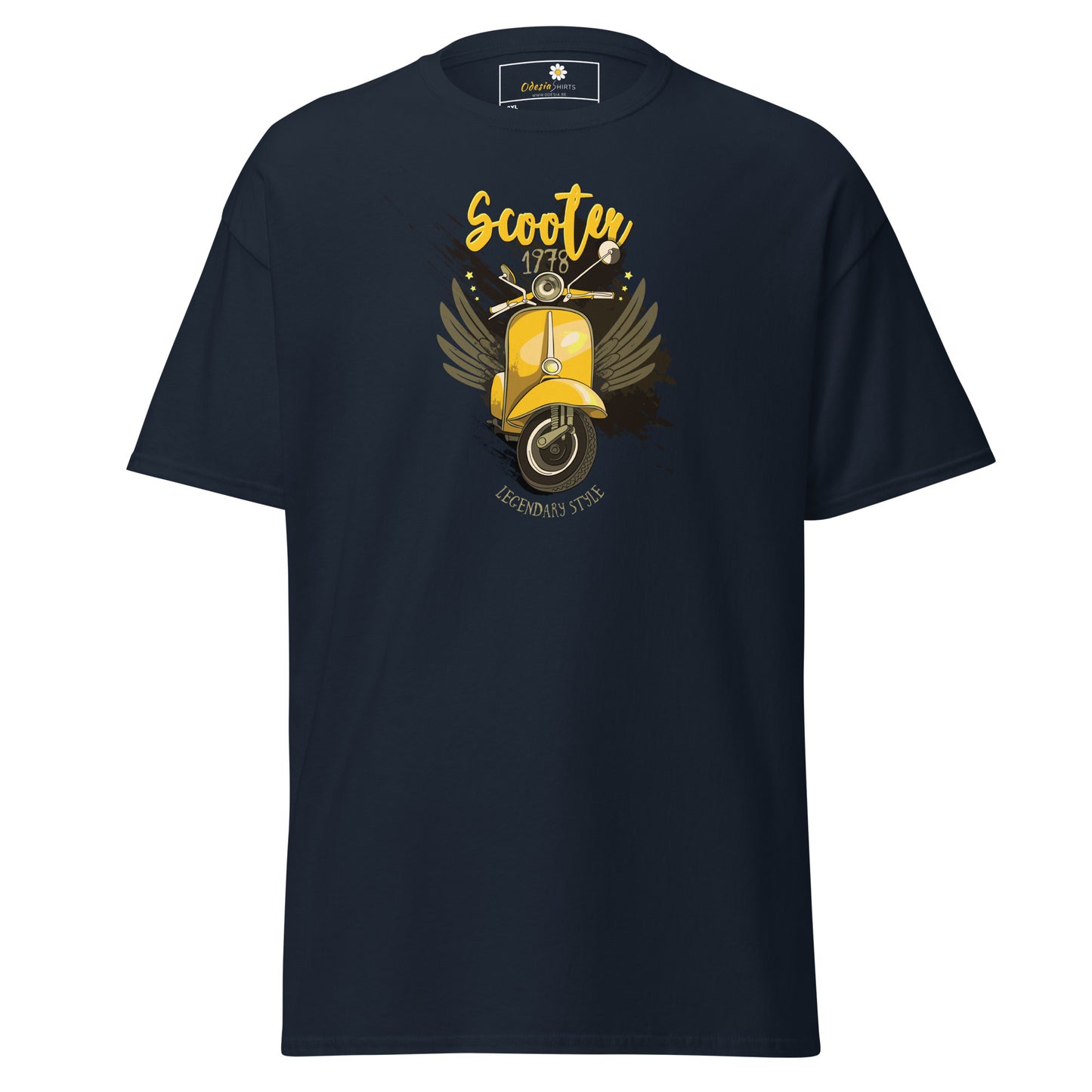 T-shirt classique homme - VINTAGE SCOOTER 1978 - GRAND