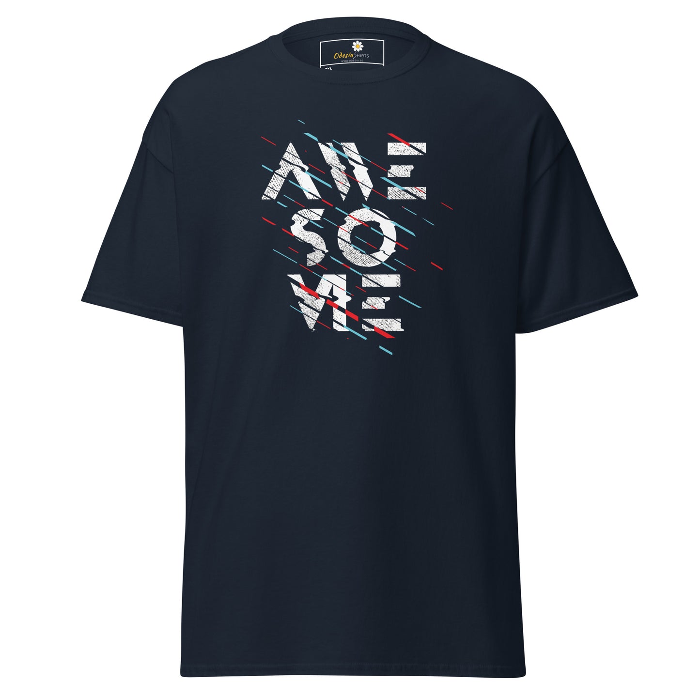 T-shirt classique pour homme - Texte génial - Grand
