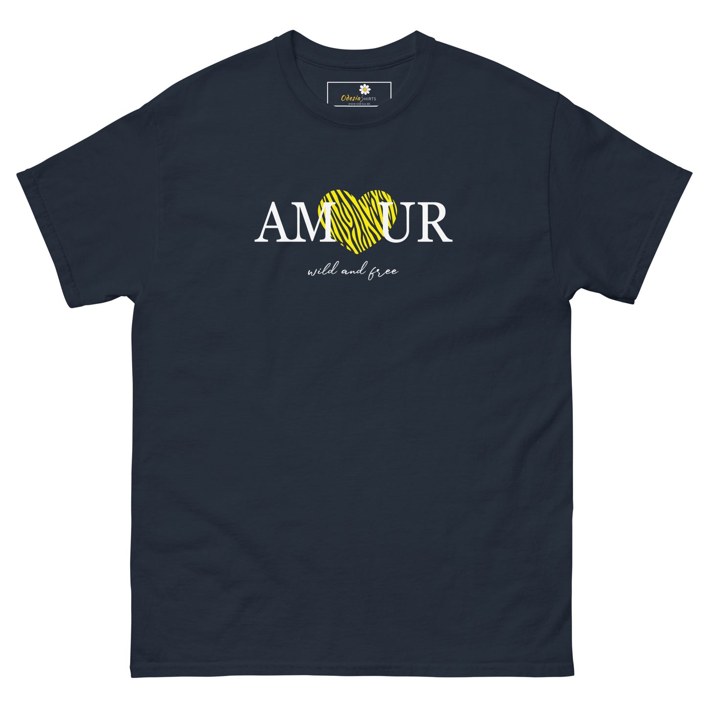 T-shirt classique homme - TEXT AMOUR WILD AND FREE - GRAND