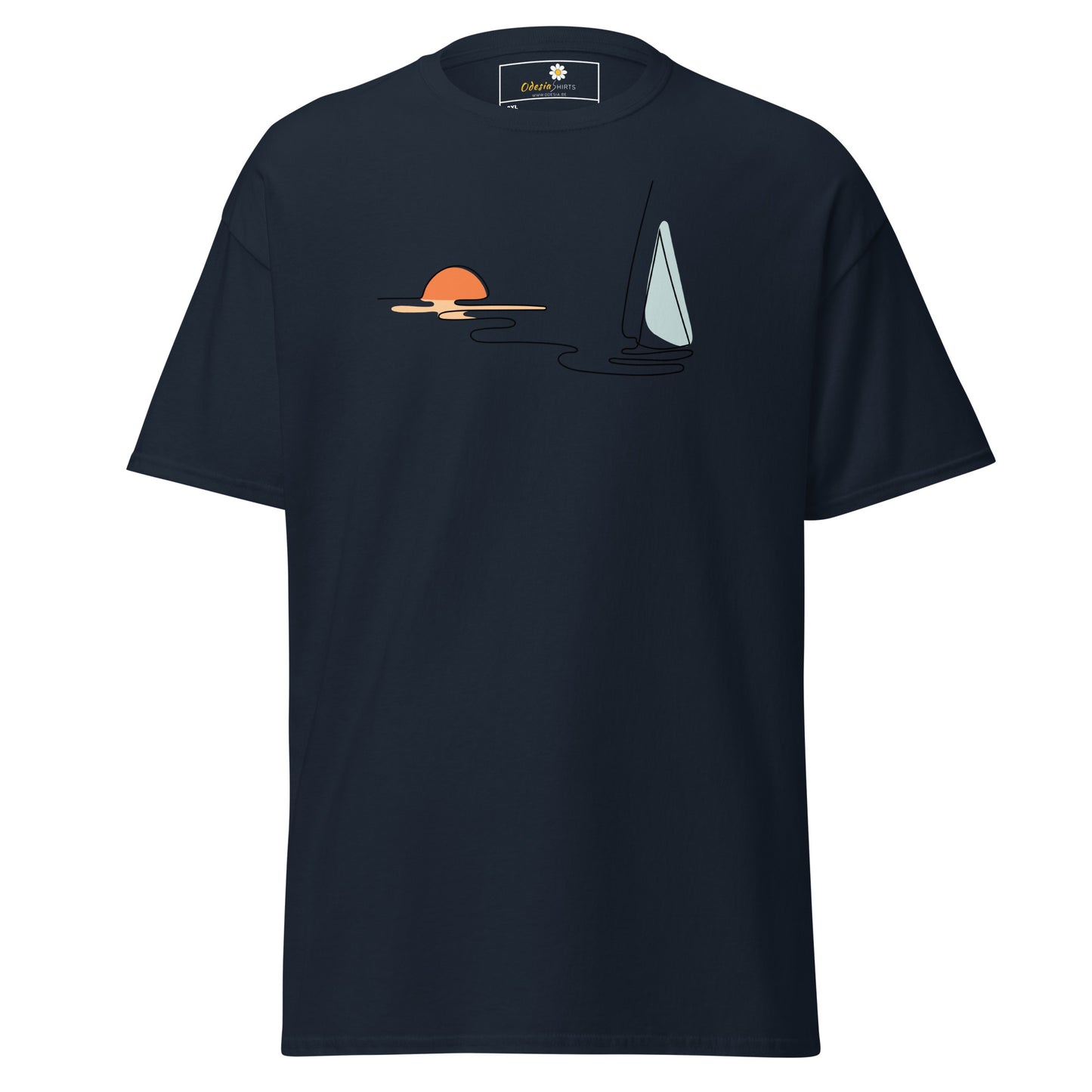 T-shirts classiques pour hommes - NATURE LINE SUNSE5T BOAT - BIG