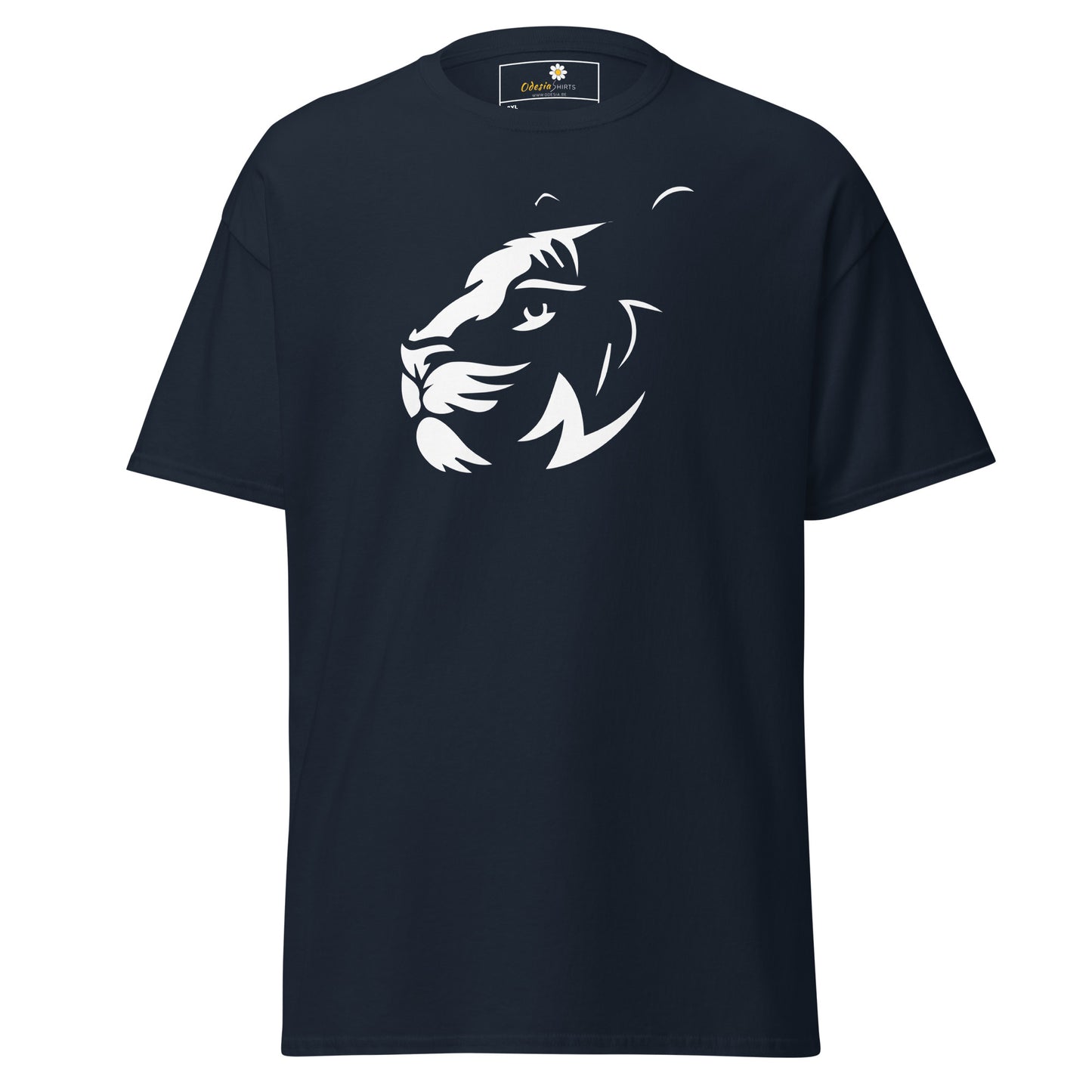 Klassiek T-shirt voor heren - WILDLIFE BIG CAT HEAD - GROOT