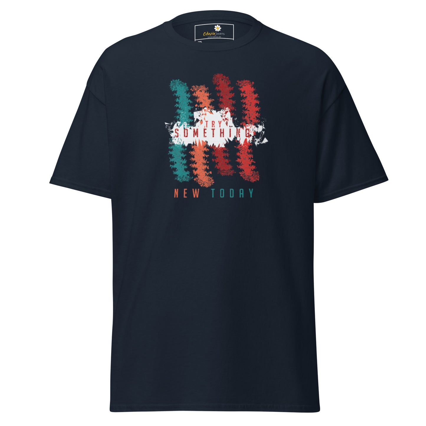 T-shirt classique unisexe - Lignes de couleurs abstraites - Grand