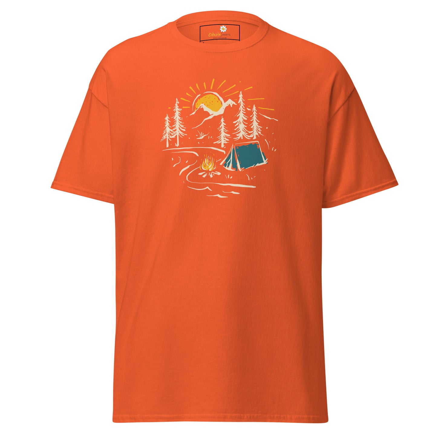 Unisex classic t-shirt - ADVENTURE CAMPFIRE CIRCLE - REGULAR
