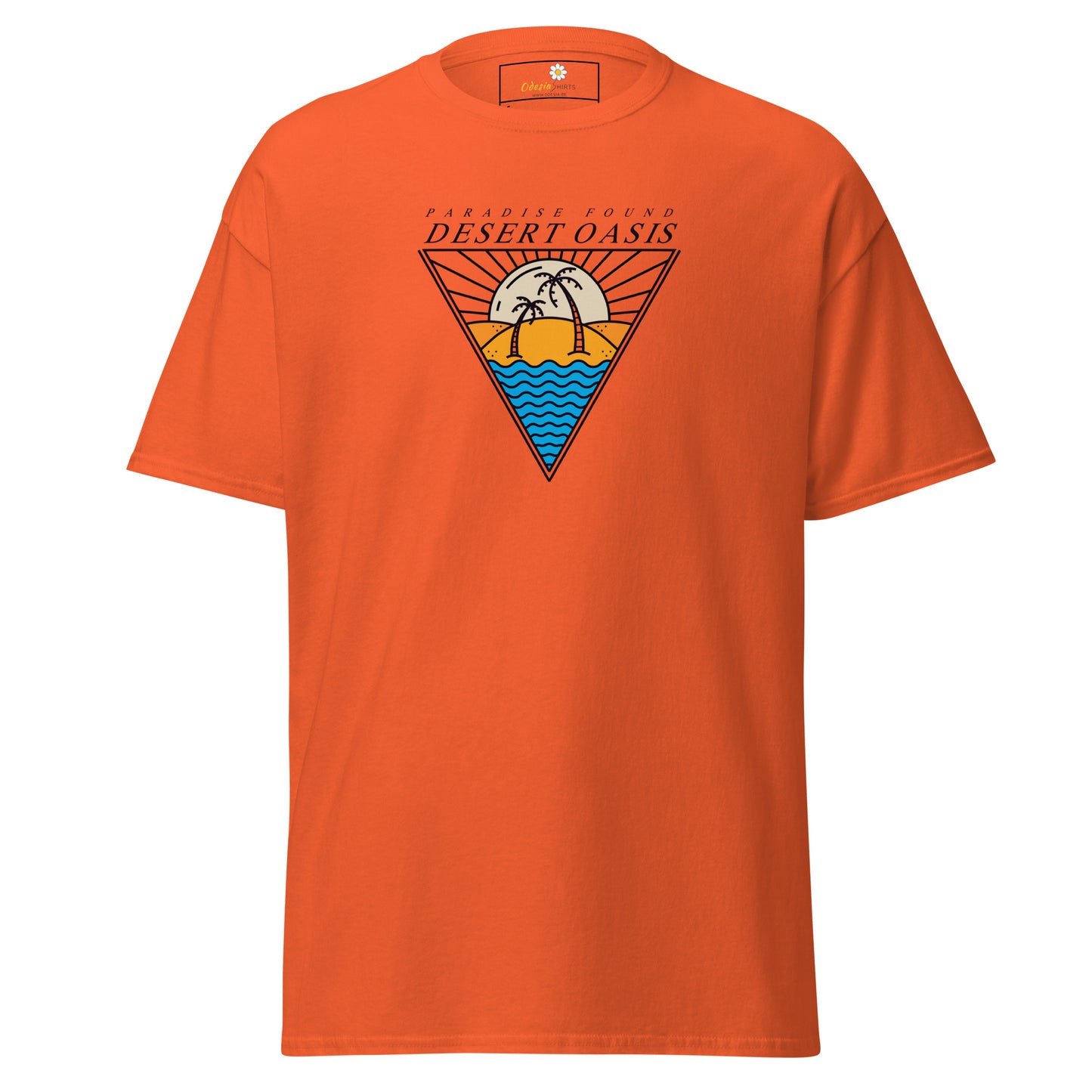 Heren klassiek t-shirt - SUMMER DESERT OASIS - REGULAR