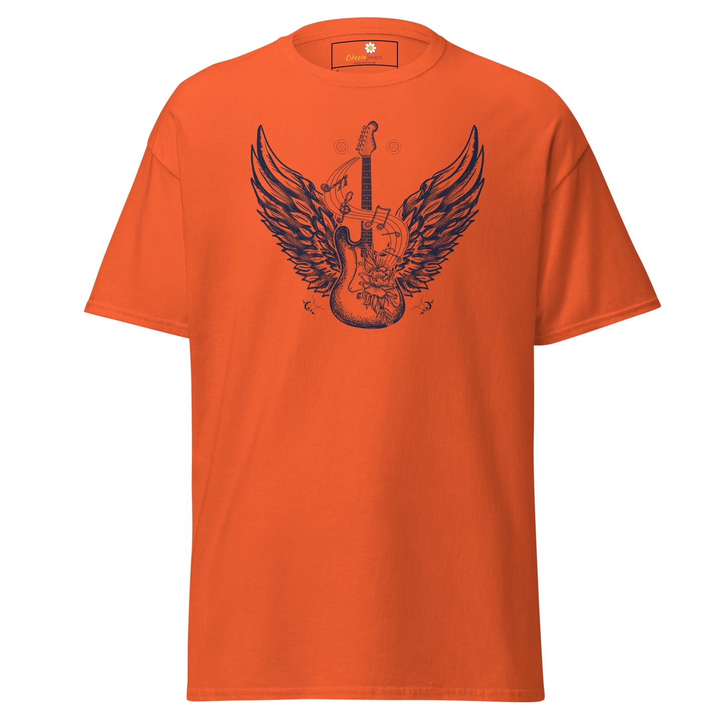 Unisex klassiek t-shirt - MUZIEK ROCK AND ROLL GITAAR - REGULAR