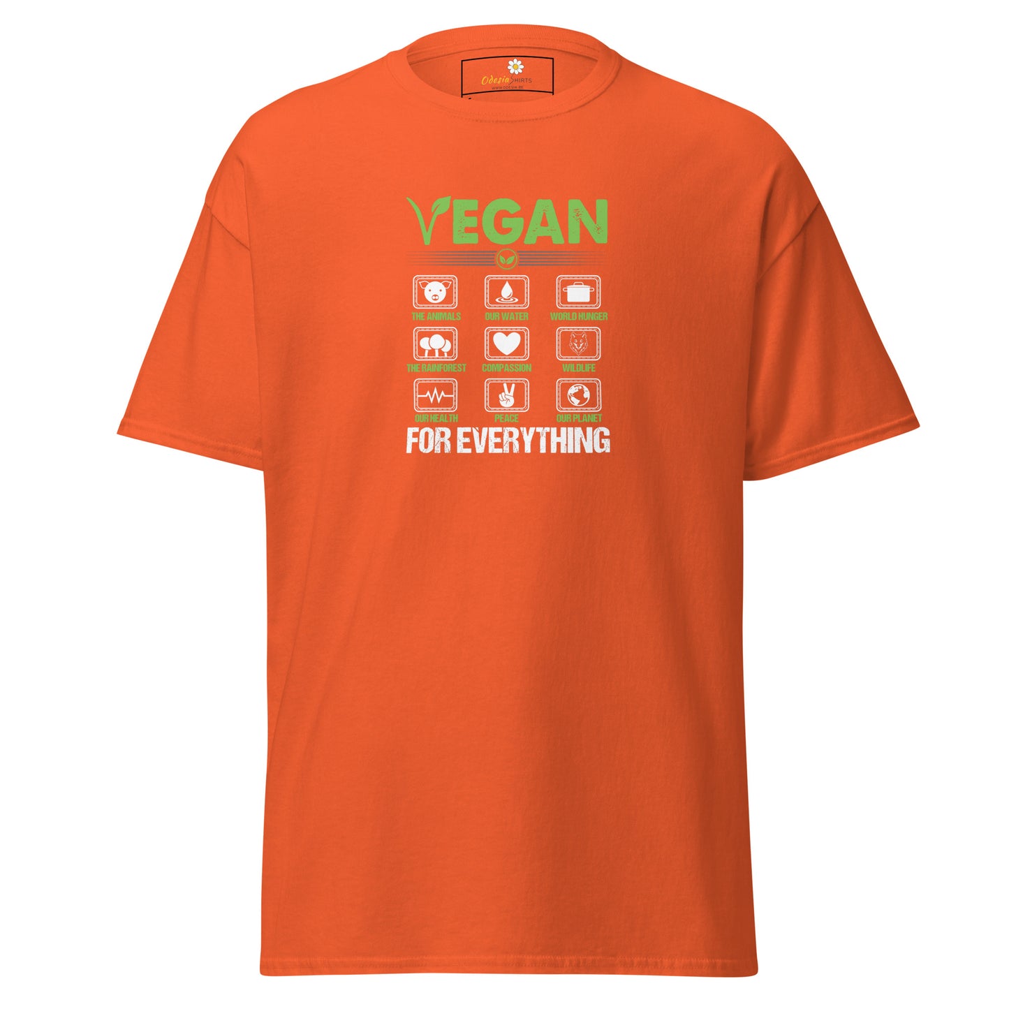 Unisex classic t-shirt - VEGAN FOR EVERYTHING - REGULAR