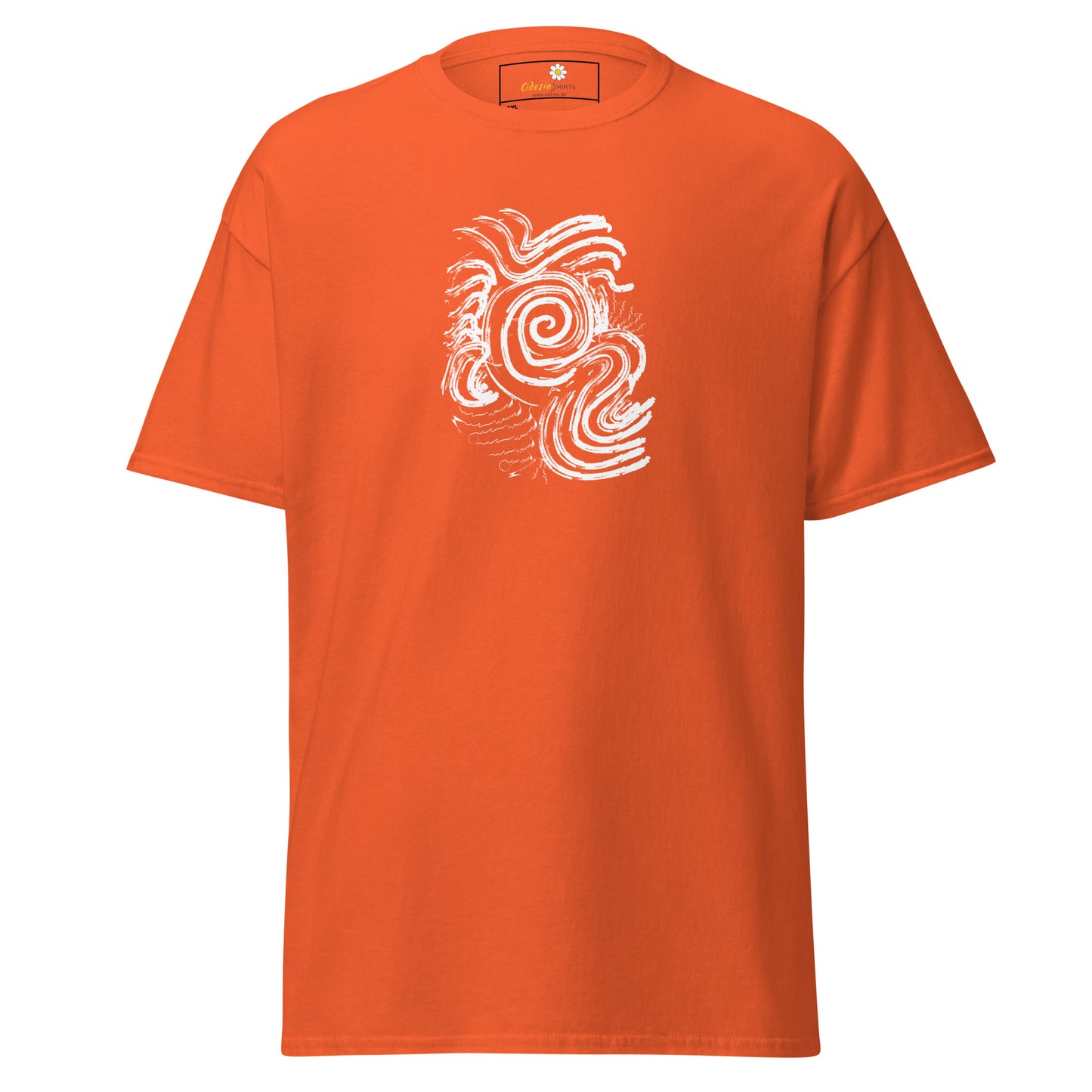 Unisex classic t-shirt - ABSTRACT SUNLIGHT WAVES - BIG