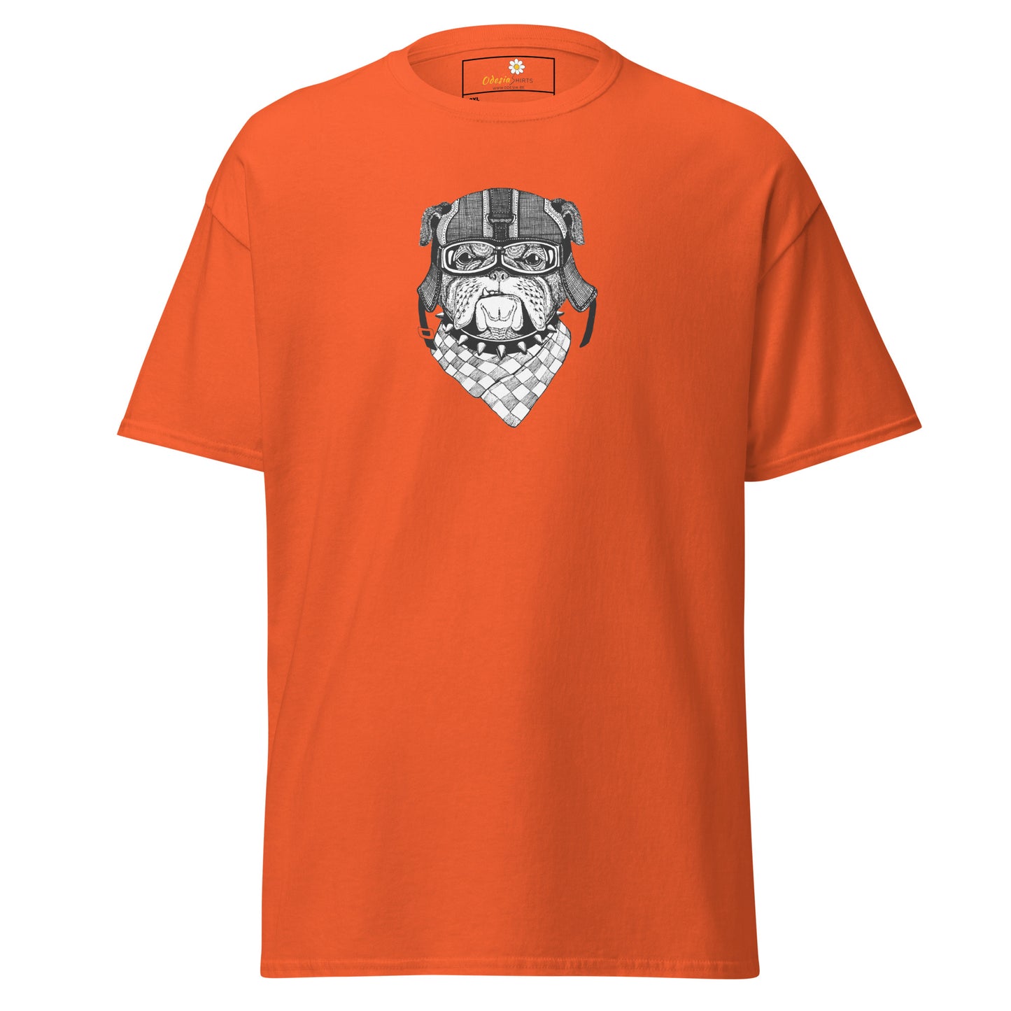 Unisex classic t-shirt - ANIMALS DOG HEAD BANDANA - BIG