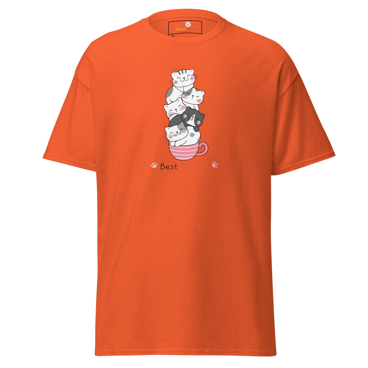 T-shirt classique unisexe - ANIMAUX CHATS DANS UNE TASSE - GRAND