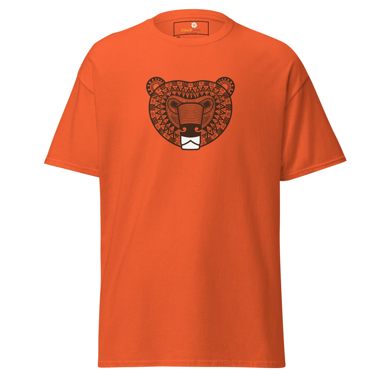 Klassiek heren t-shirt - WILDLIFE AZTECH BEAR - GROOT