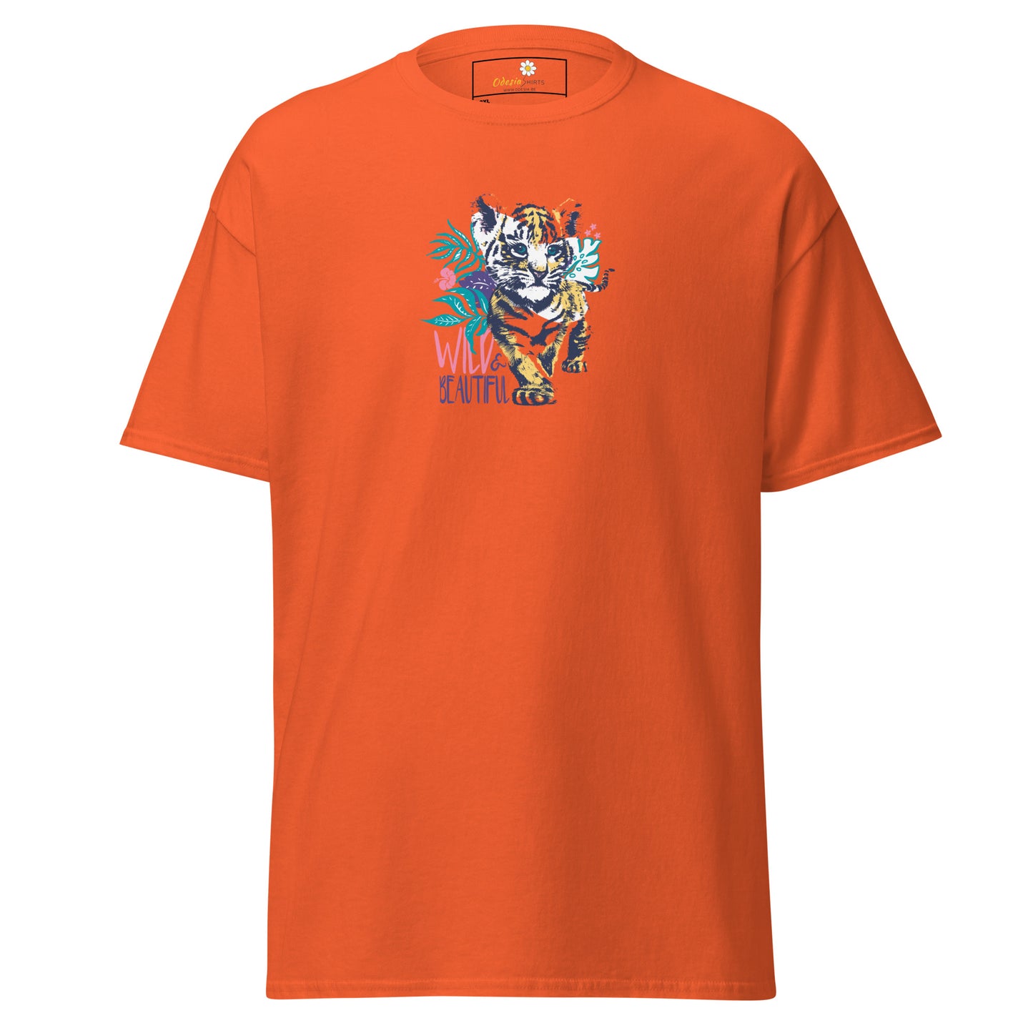 Heren klassiek t-shirt - WILDLIFE AND BEAUTIFUL - GROOT