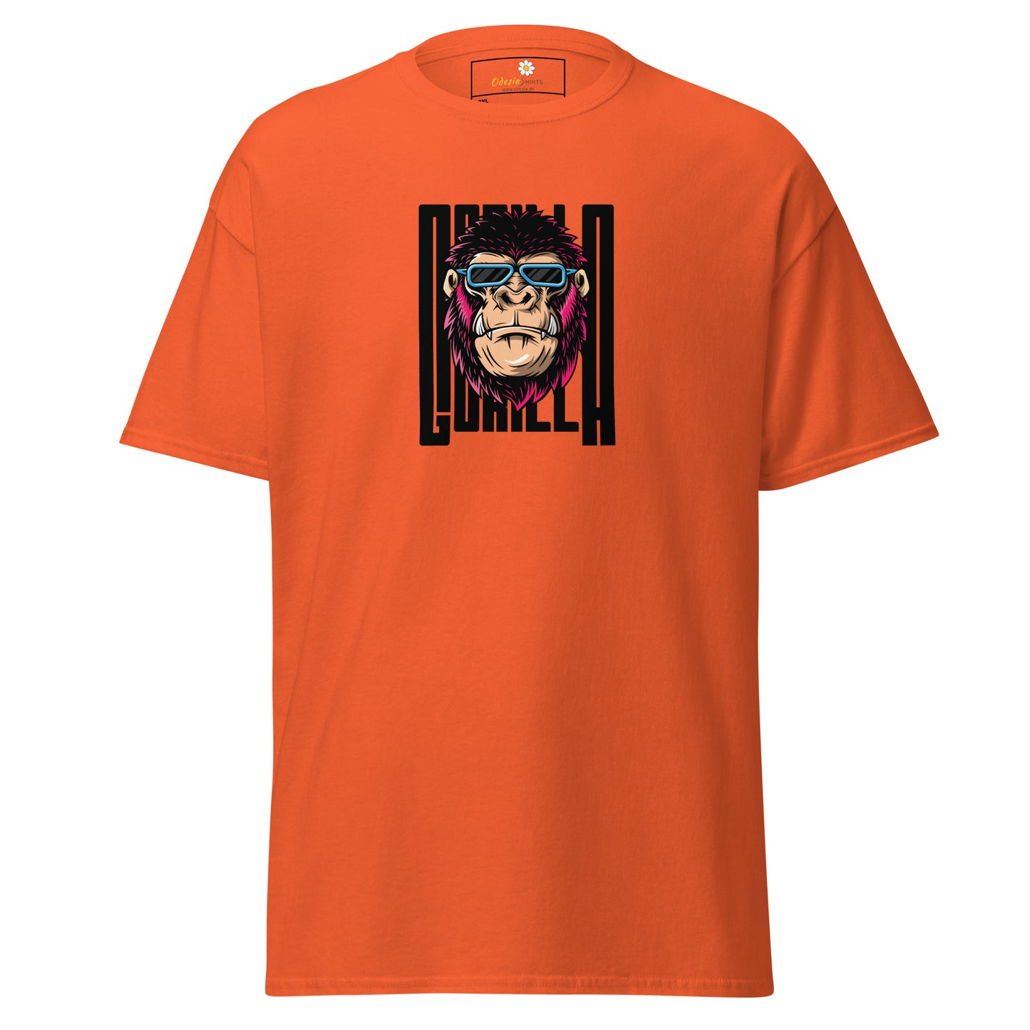 Klassiek heren t-shirt - WILDLIFE GORILLA FUN - GROOT