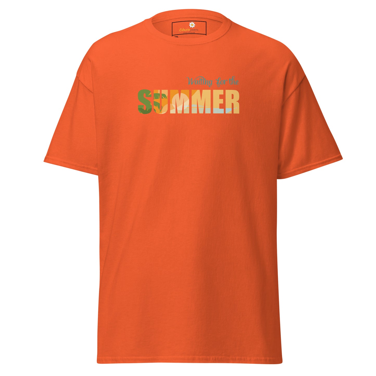 T-shirt classique pour homme - L'ÉTÉ ATTEND - GRAND