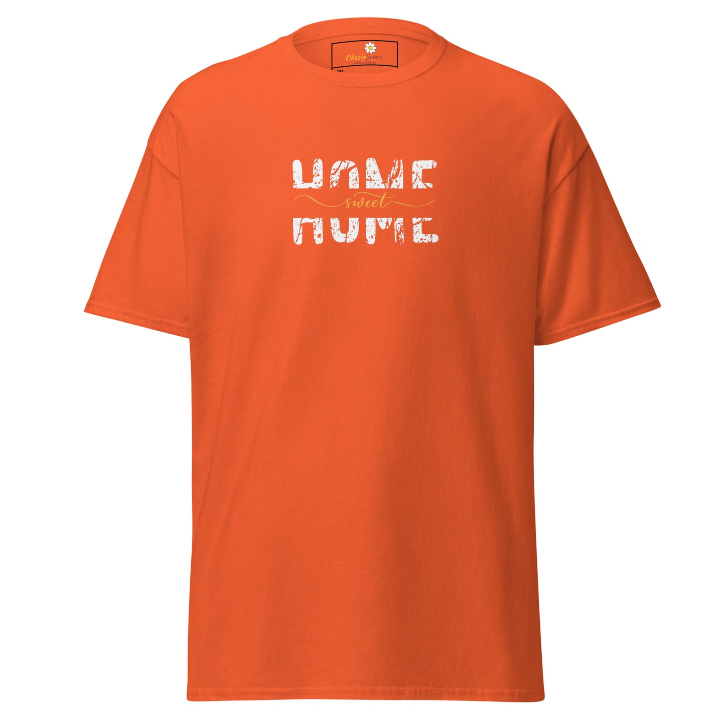 T-shirt classique pour homme - TEXT HOME SWEET HOME - BIG
