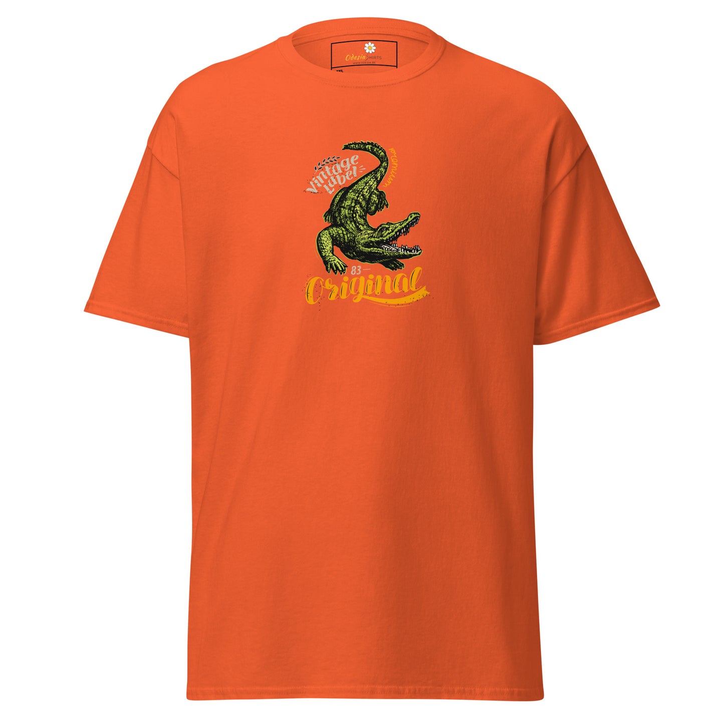 Heren klassiek t-shirt - WILDLIFE CROCODILE - GROOT