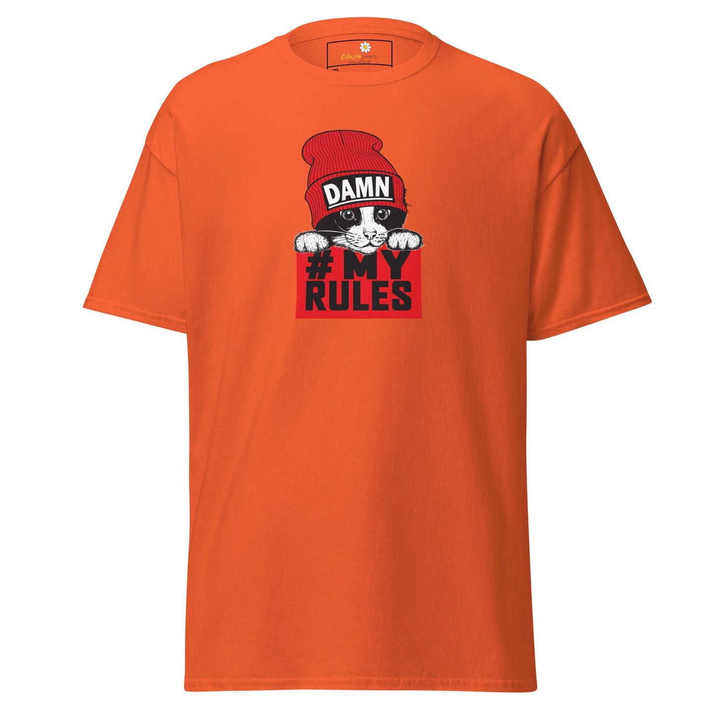 T-shirt classique unisexe - ANIMAUX AMUSANTS CHAT MES RÈGLES - GRAND