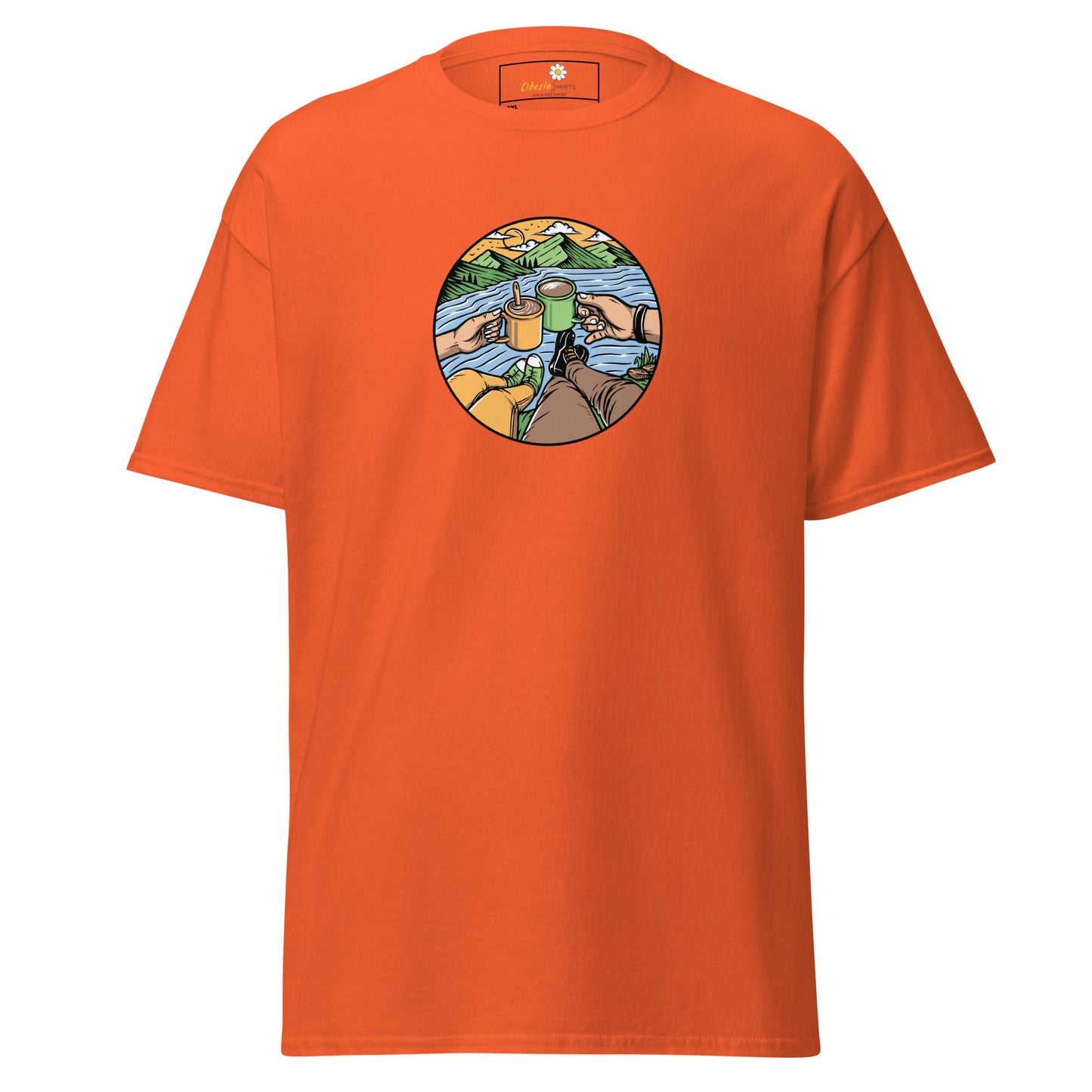 Unisex classic t-shirt - ADVENTURE NATURE TOGETHER - BIG