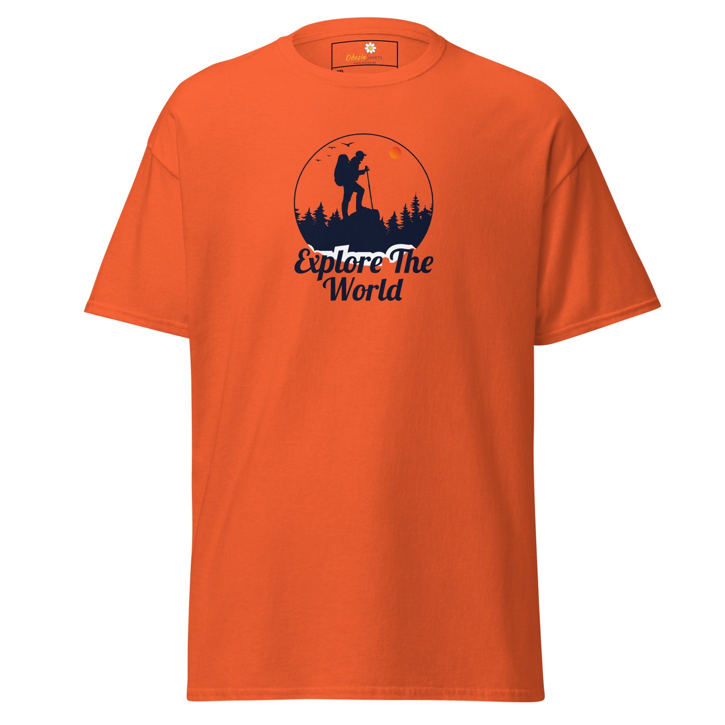 Unisex classic t-shirt - ADVENTURE EXPLORE THE WORLD - BIG