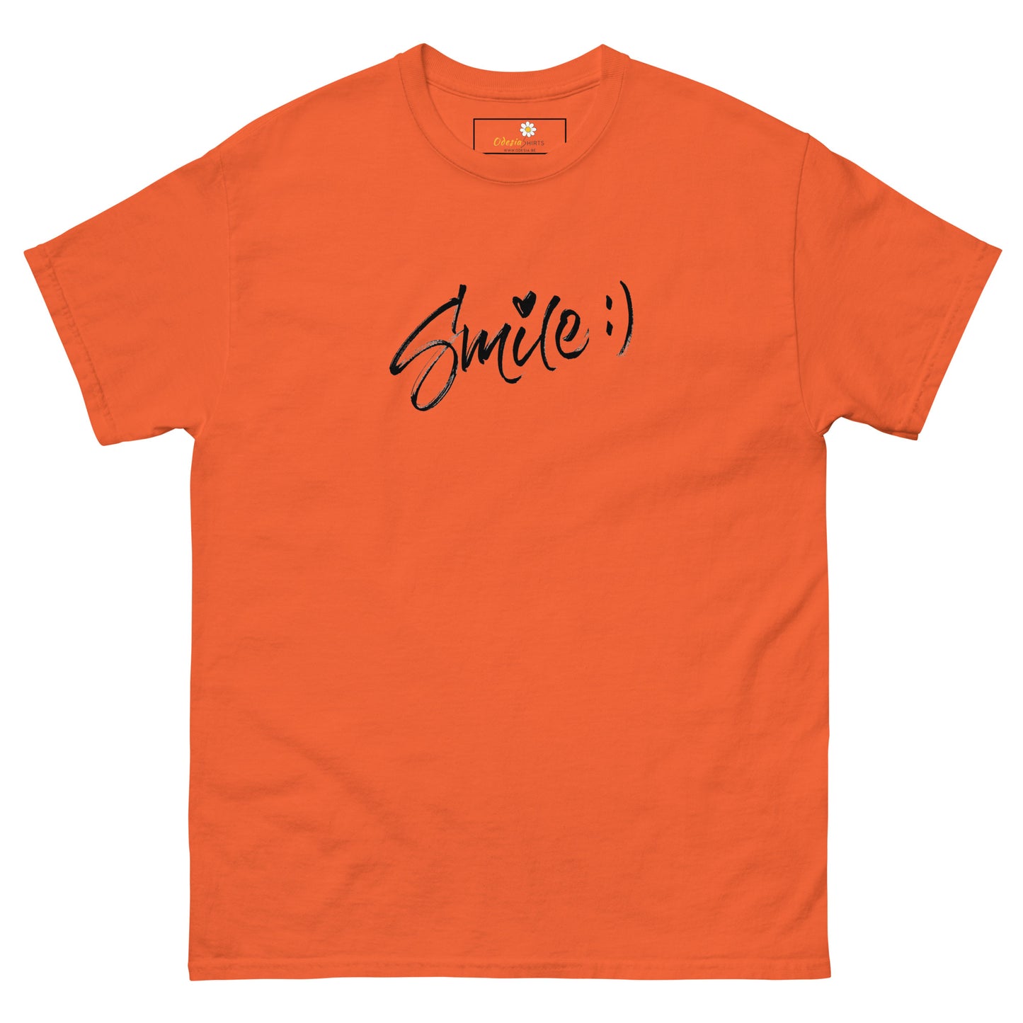 T-shirt classique pour homme - TEXT SMILE - BIG