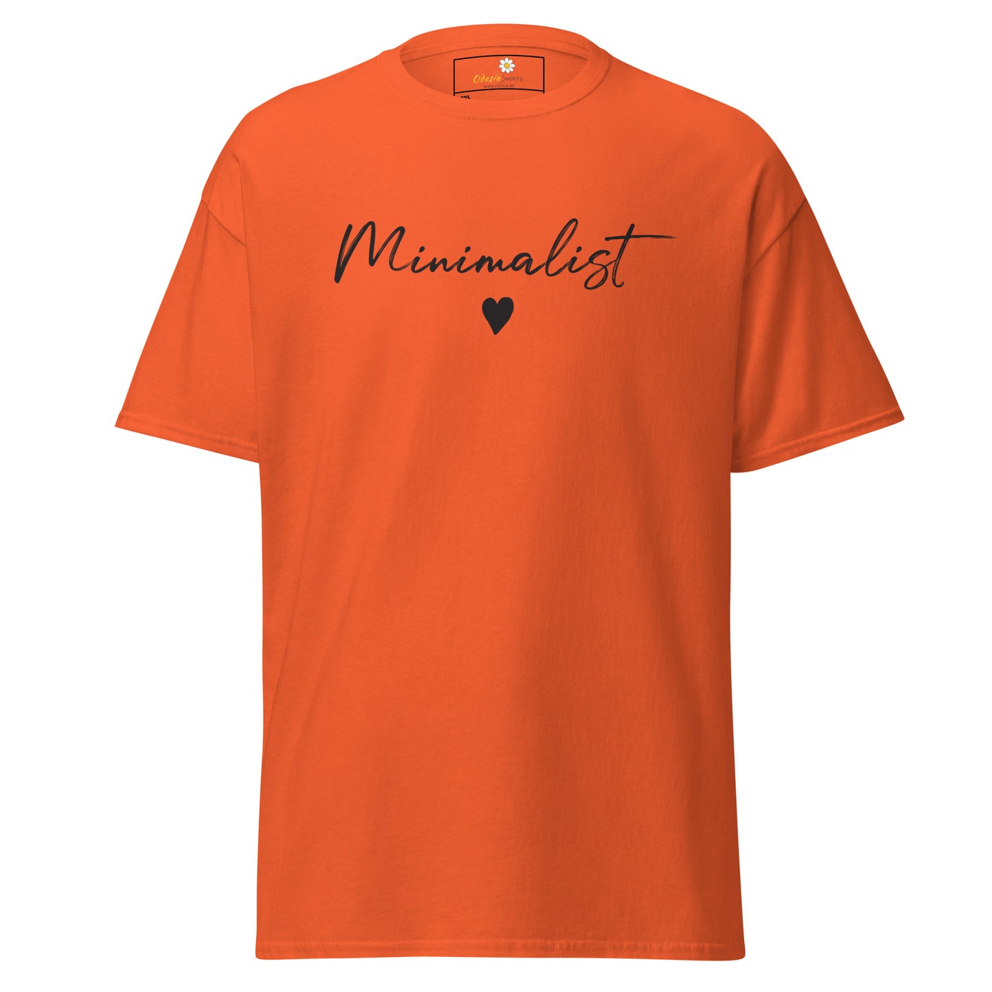 T-shirt classique pour homme - Texte minimaliste - Grand
