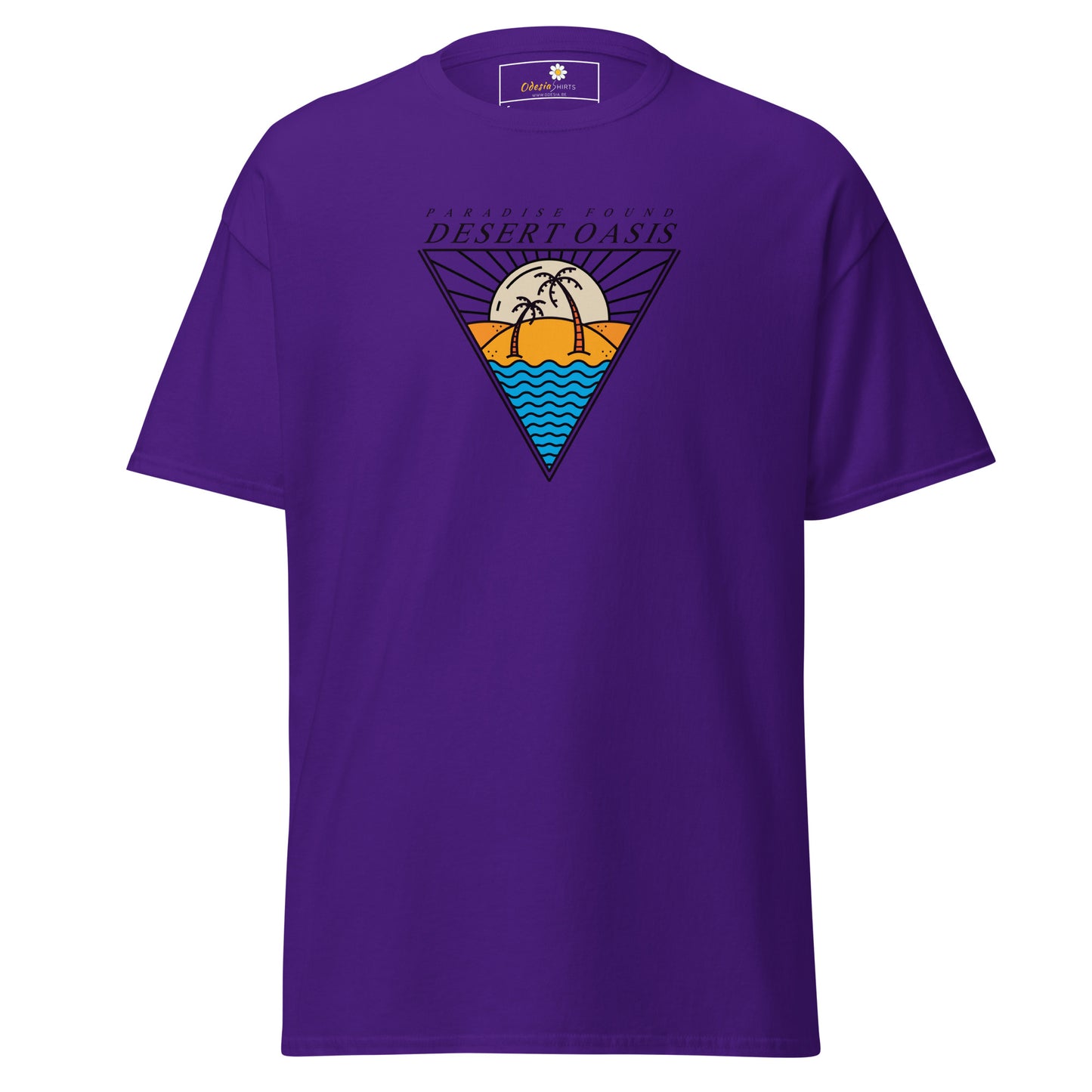 Heren klassiek t-shirt - SUMMER DESERT OASIS - REGULAR