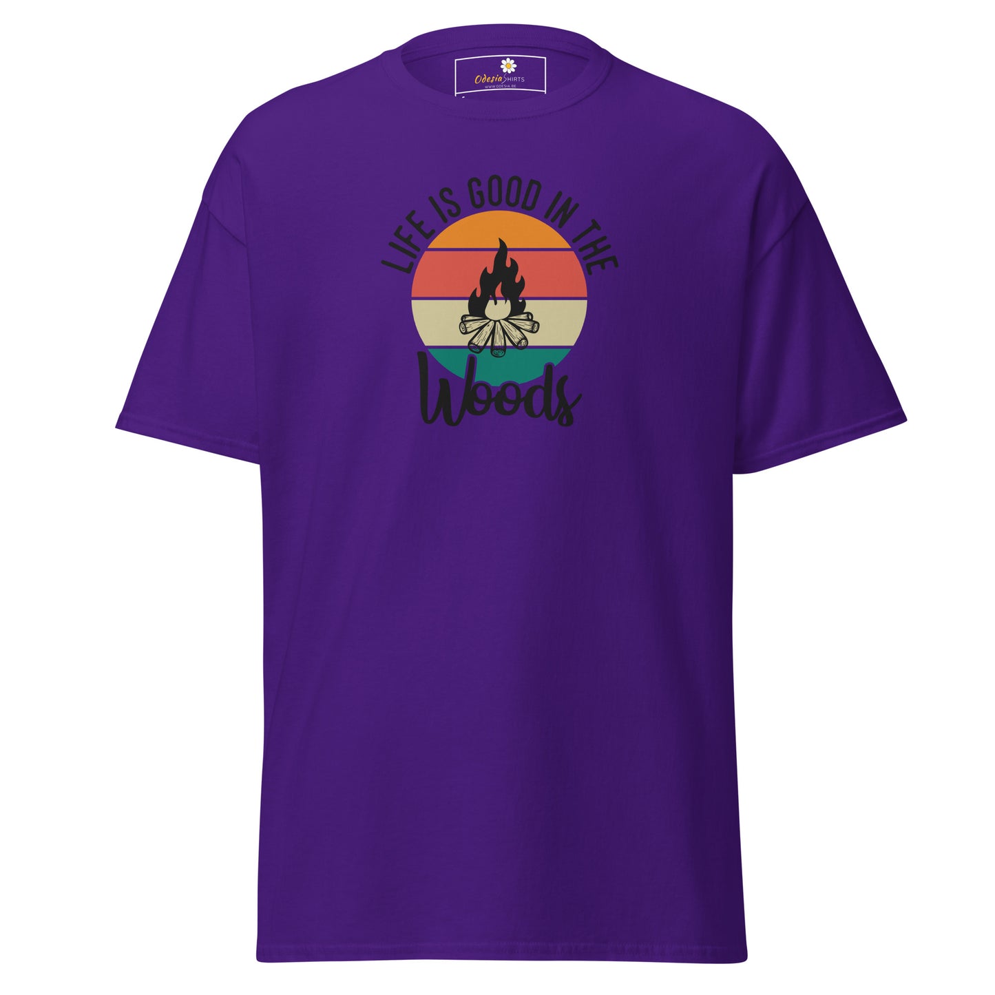Unisex classic t-shirt - ADVENTURE LIFE GOOD IN WOODS - REGULAR