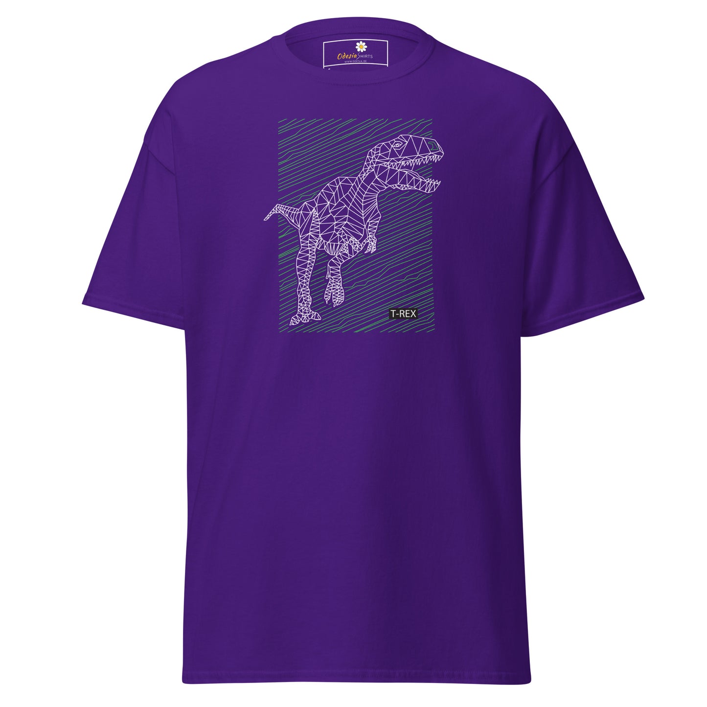 Heren klassiek t-shirt - WILD LIFE TREX DINOSAURUS - REGULAR