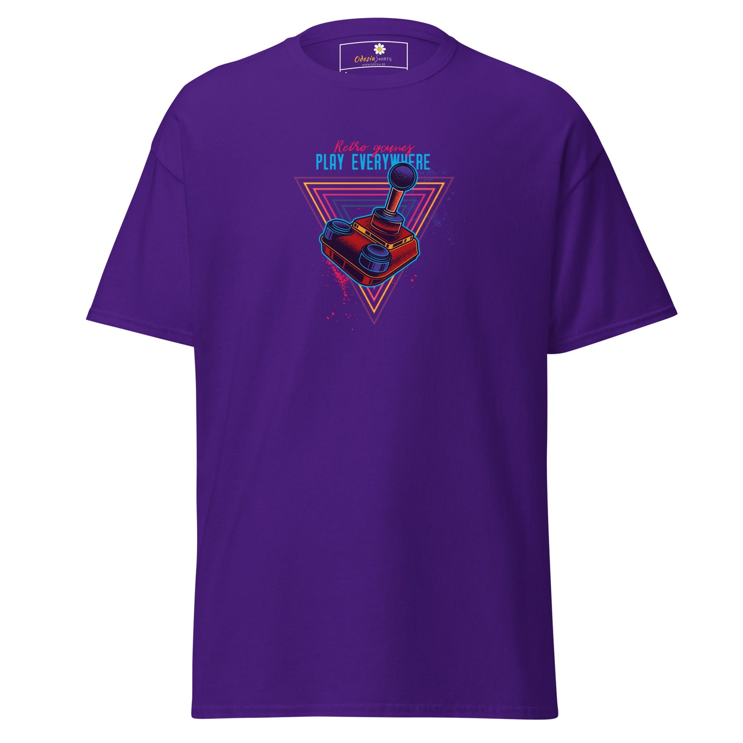 Unisex classic t-shirt - GAMERS PLAY EVERYWHERE JOYSTICK - REGULAR