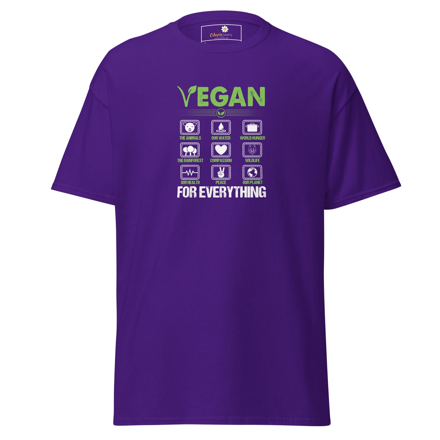 Unisex classic t-shirt - VEGAN FOR EVERYTHING - REGULAR