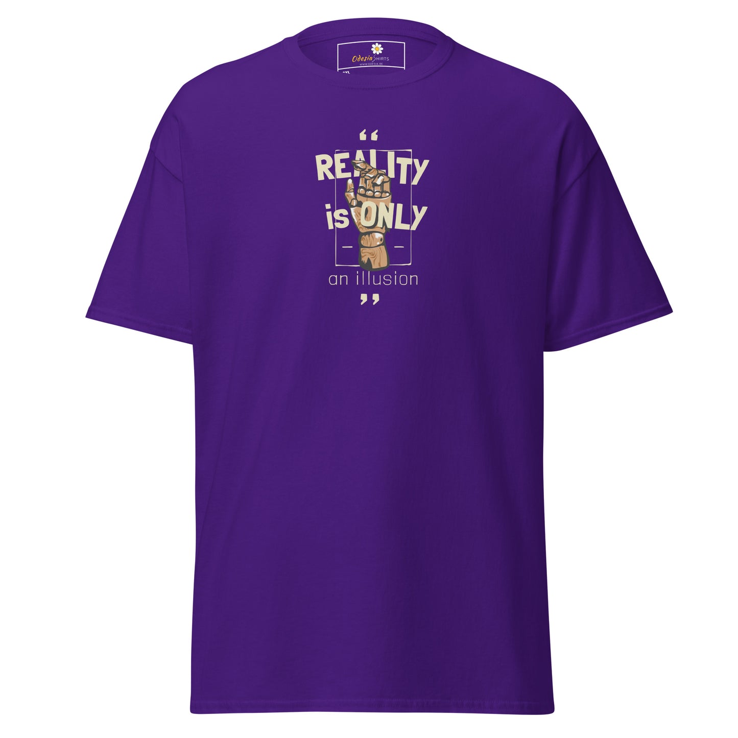 Unisex classic t-shirt - MYSTIC REALITY IS ONLY AN ILLUSION - BIG