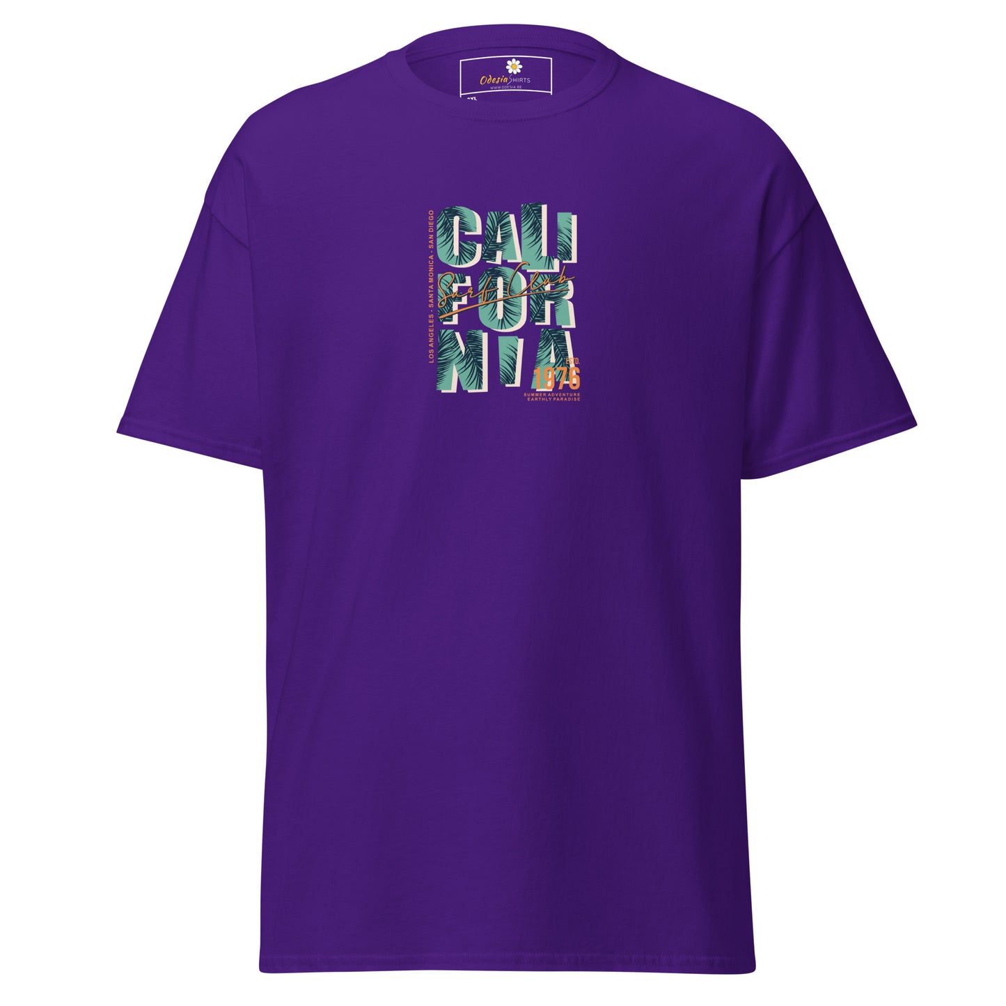 Heren klassiek t-shirt - TEXT CALIFORNIA - GROOT