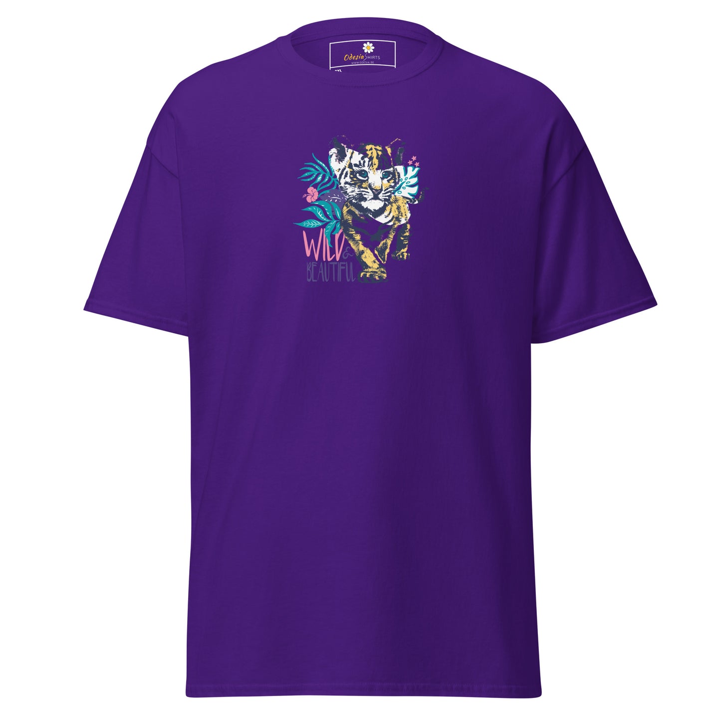 Heren klassiek t-shirt - WILDLIFE AND BEAUTIFUL - GROOT