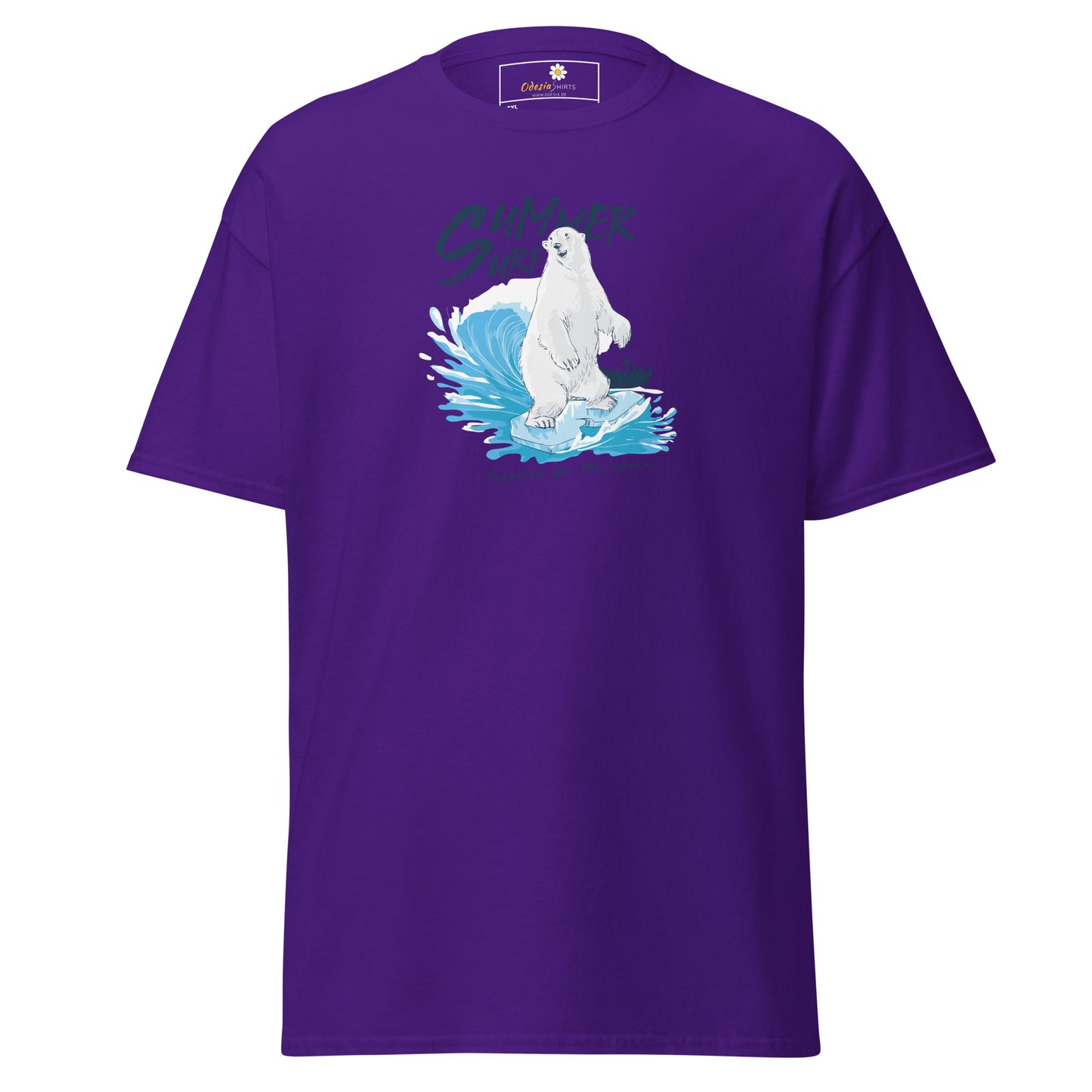 T-shirt classique homme - SUMMER SURFING BEAR - GRAND