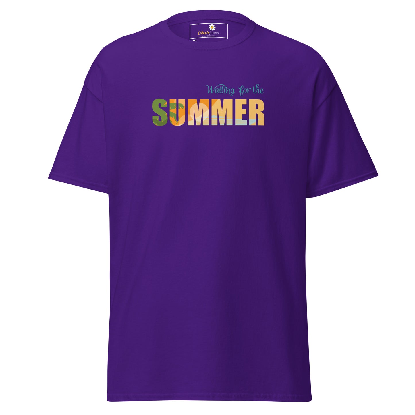 T-shirt classique pour homme - L'ÉTÉ ATTEND - GRAND