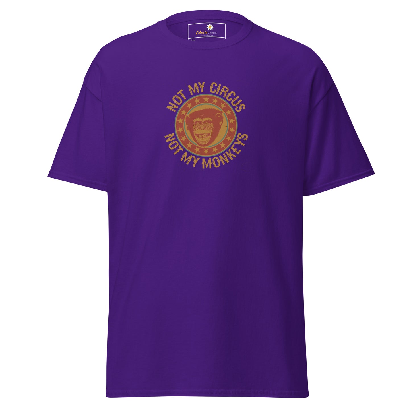 T-shirt classique homme - VINTAGE NOT MY MONKEYS CIRCUS - GRAND