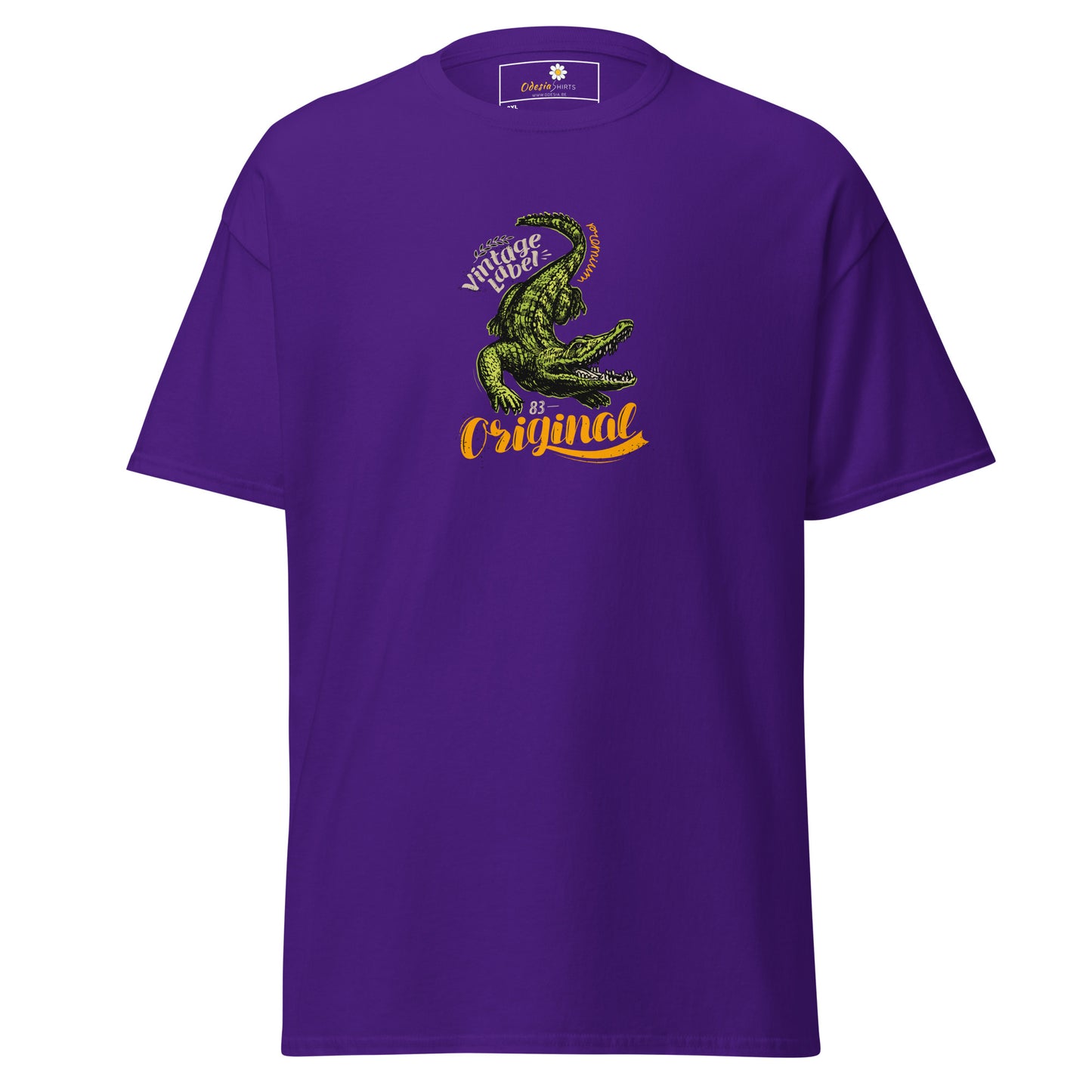 Heren klassiek t-shirt - WILDLIFE CROCODILE - GROOT