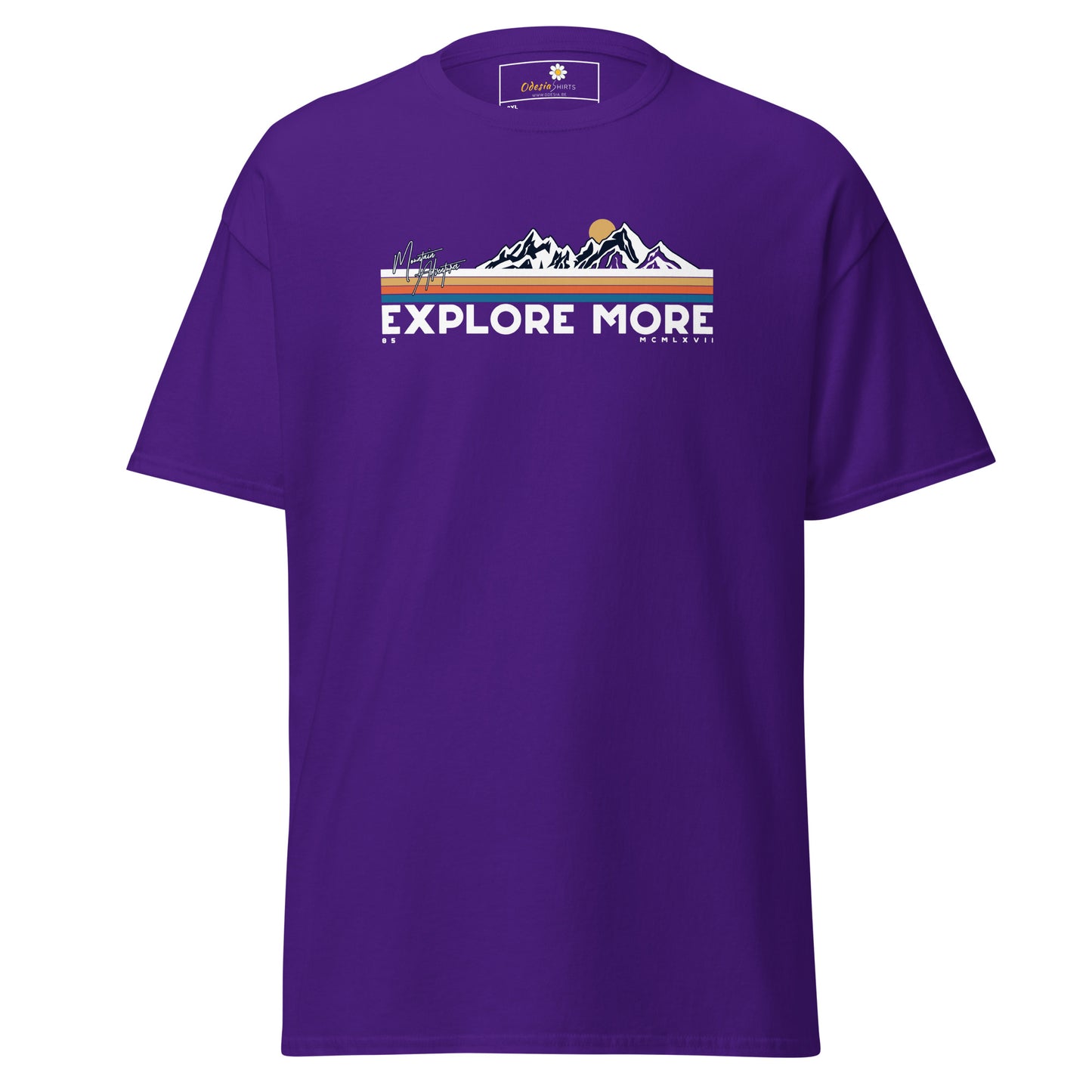 Unisex classic t-shirt - ADVENTURE EXPLORE MORE - BIG