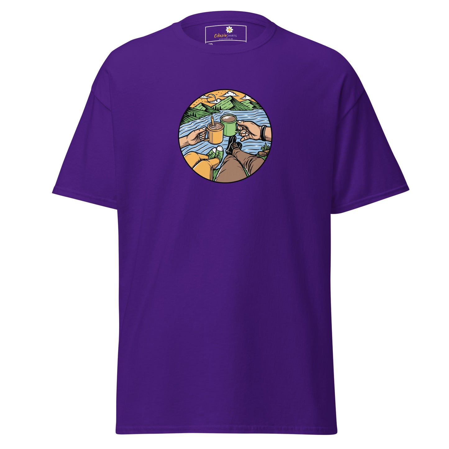 Unisex classic t-shirt - ADVENTURE NATURE TOGETHER - BIG