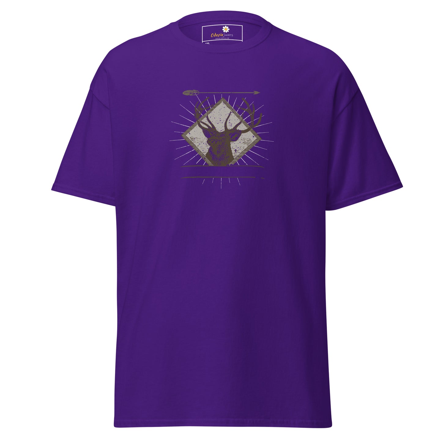 T-shirt classique unisexe - ANIMAUX CERF FLÈCHE - GRAND