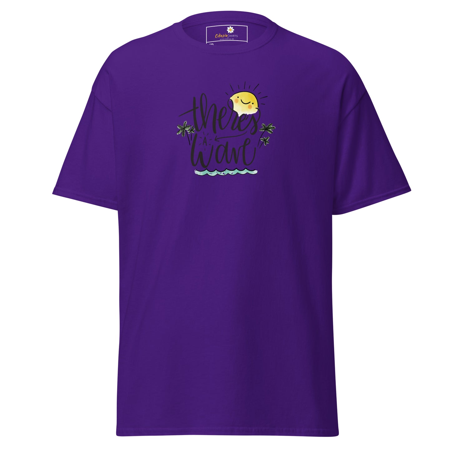 T-shirt classique pour homme - SUMMER THERES A WAVE - BIG