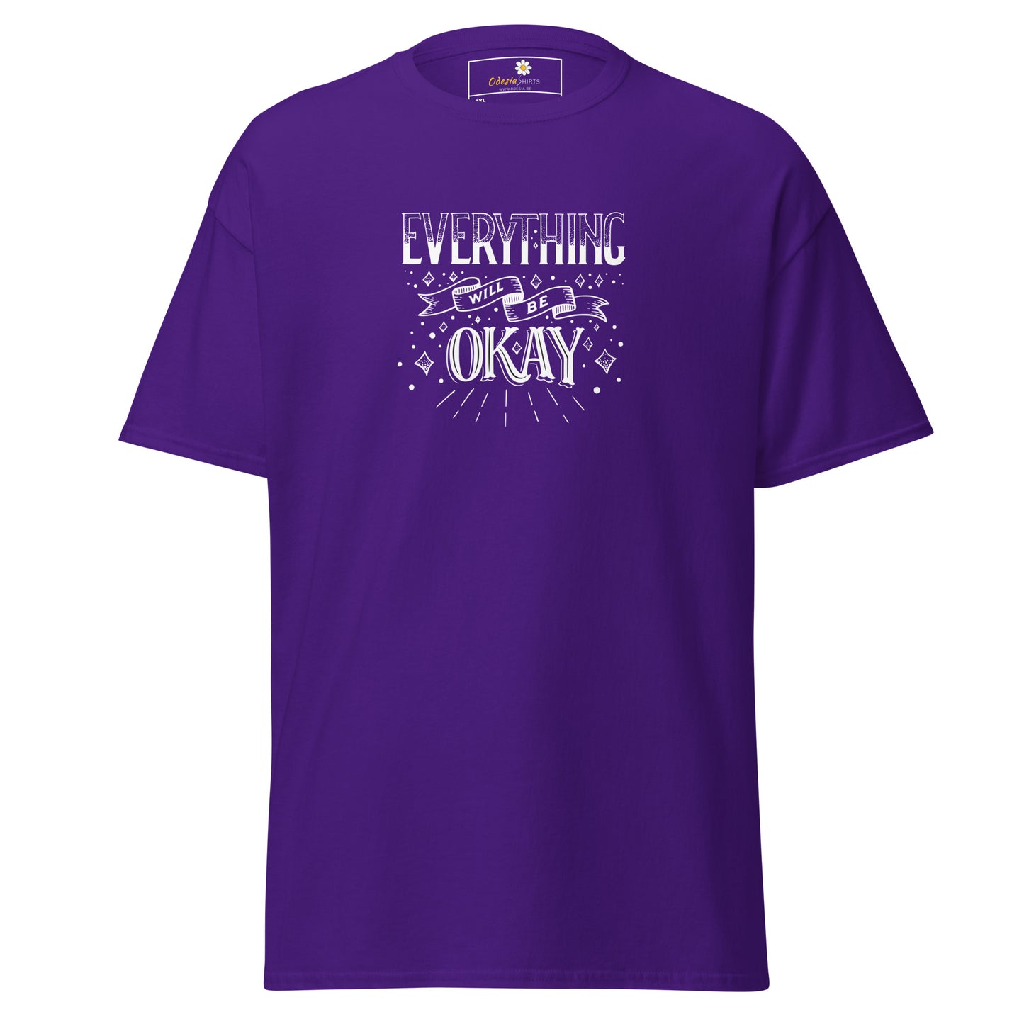 T-shirt classique pour homme - TEXT TOUT VA BIEN ÊTRE - GRAND