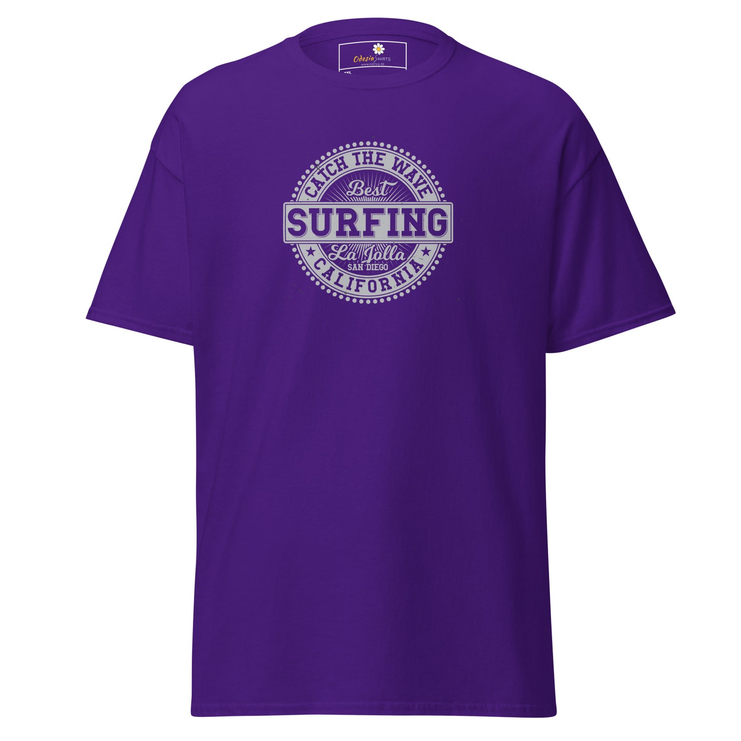 Heren klassiek t-shirt - SUMMER SURFING CALIFORNIA - GROOT