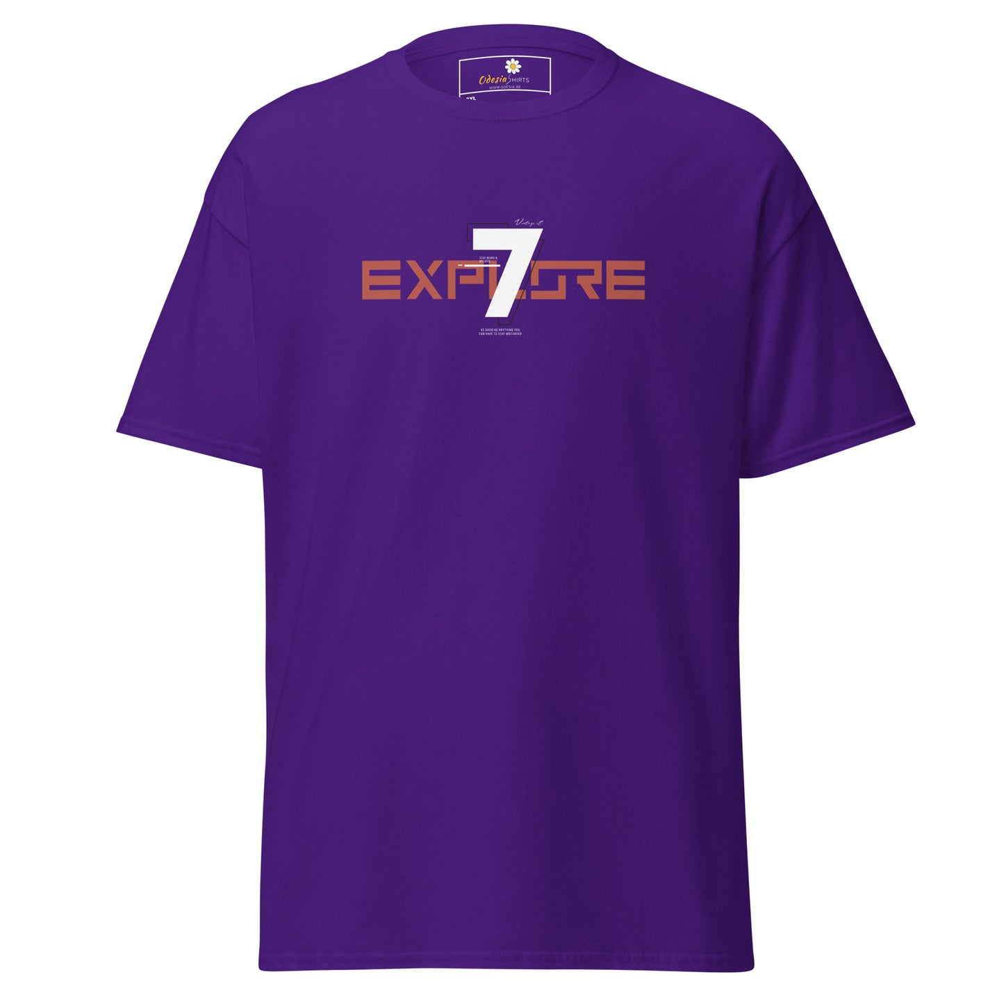 Unisex classic t-shirt - ADVENTURE TEXT EXPLORE 7 - BIG